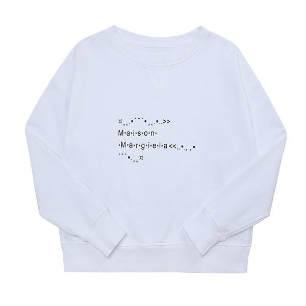 image of Maison Margiela Ss22 Margiela Front Boxy Oversize Sweater in White, Men's (Size Large)