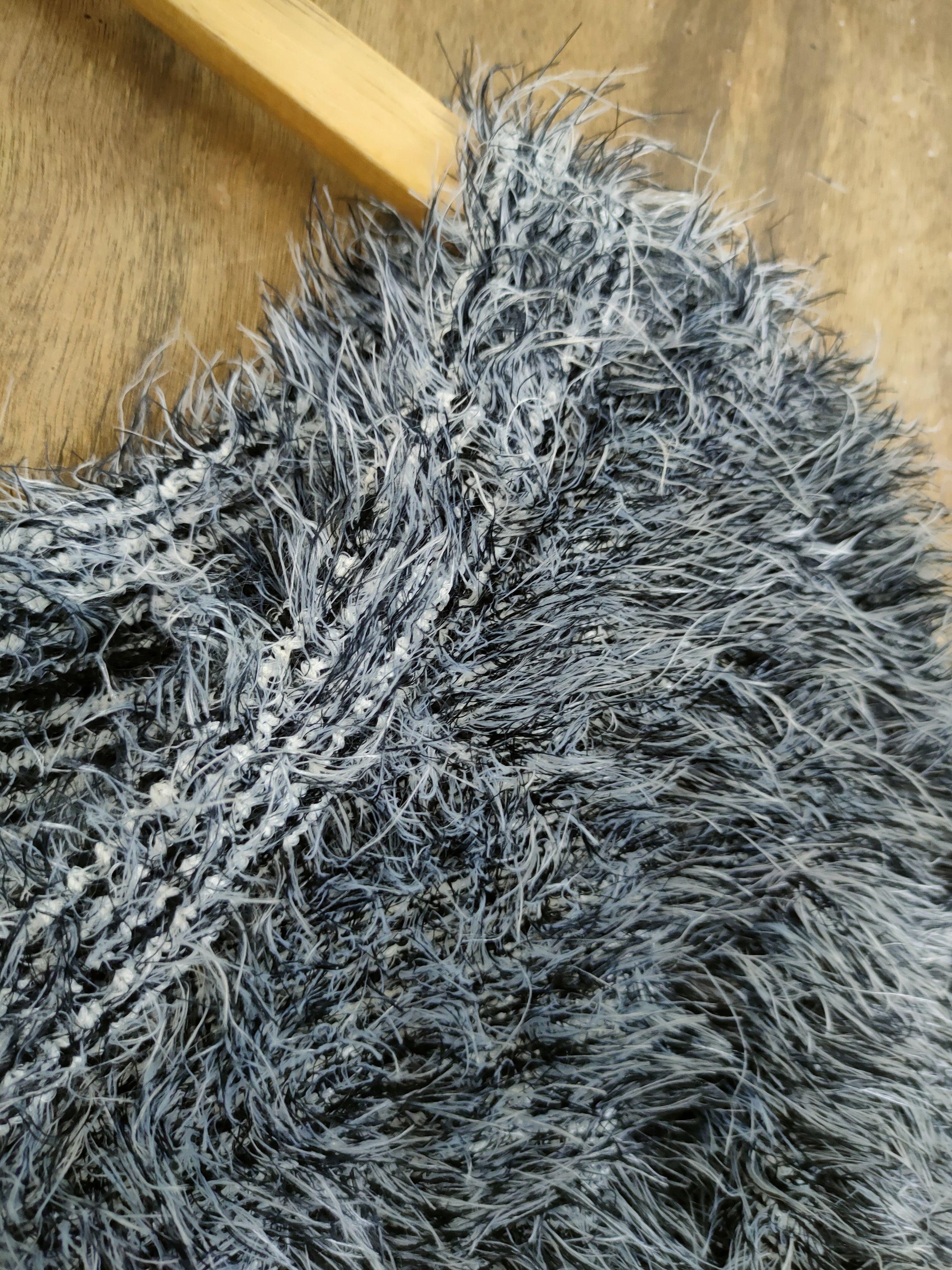 Vintage DL Lip Service Shag Shaggy fur mohair knitted #46-934 Size S / US 4 / IT 40 - 5 Thumbnail