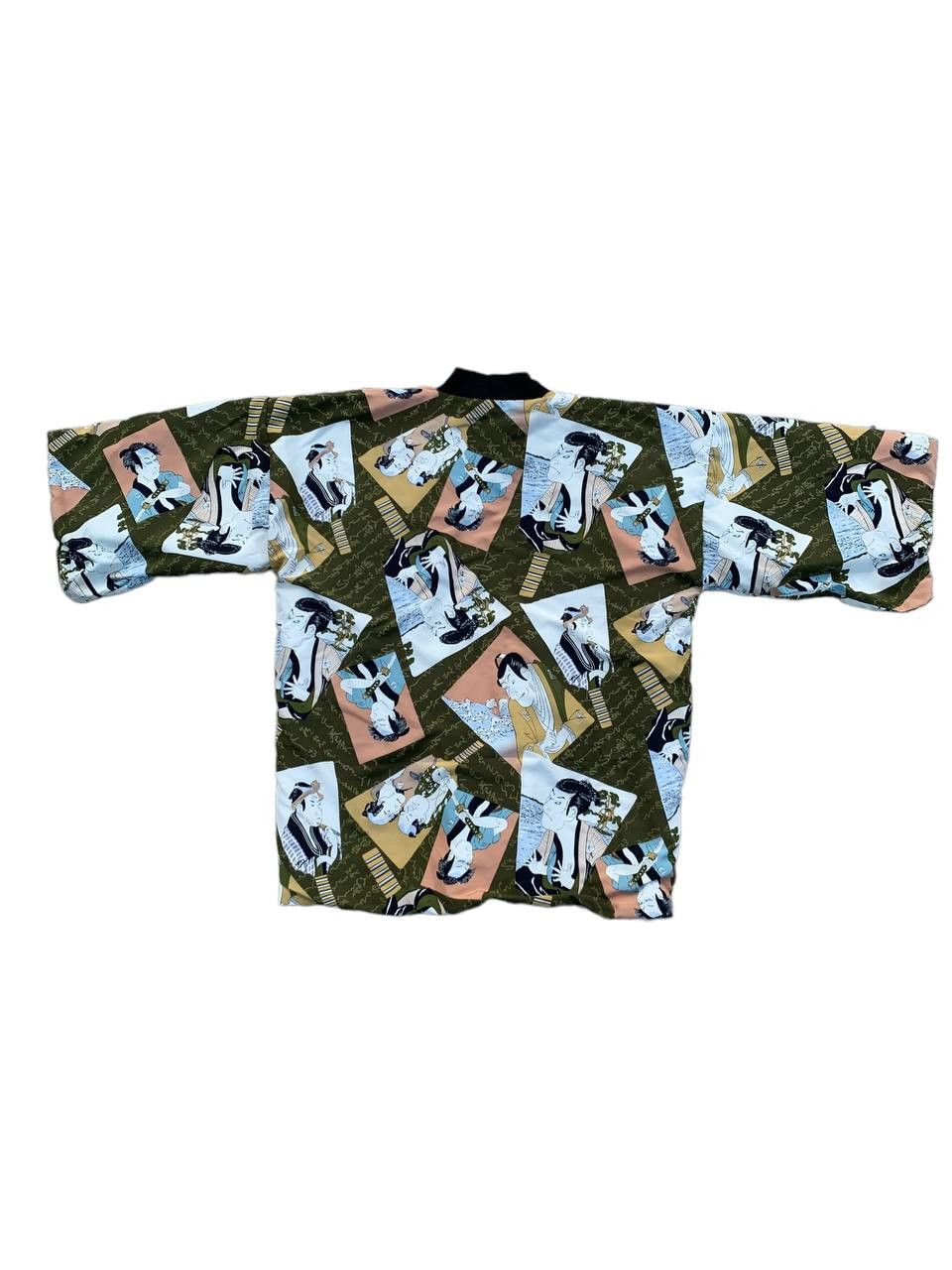 Japanese Brand Japanese Geisha Comic Strip Primaloft Reversible Kimono Size US L / EU 52-54 / 3 - 2 Thumbnail