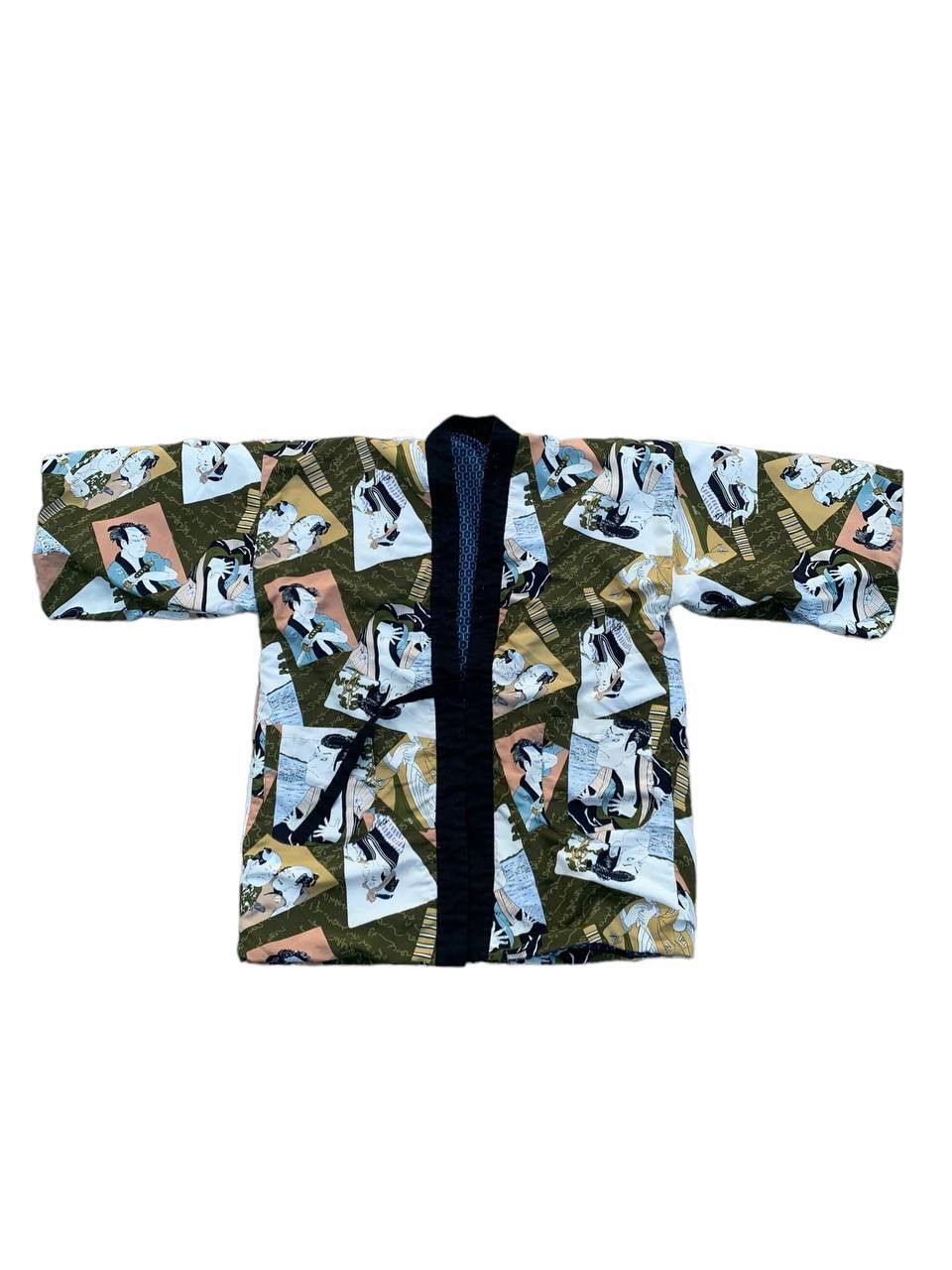 Japanese Brand Japanese Geisha Comic Strip Primaloft Reversible Kimono Size US L / EU 52-54 / 3 - 1 Thumbnail
