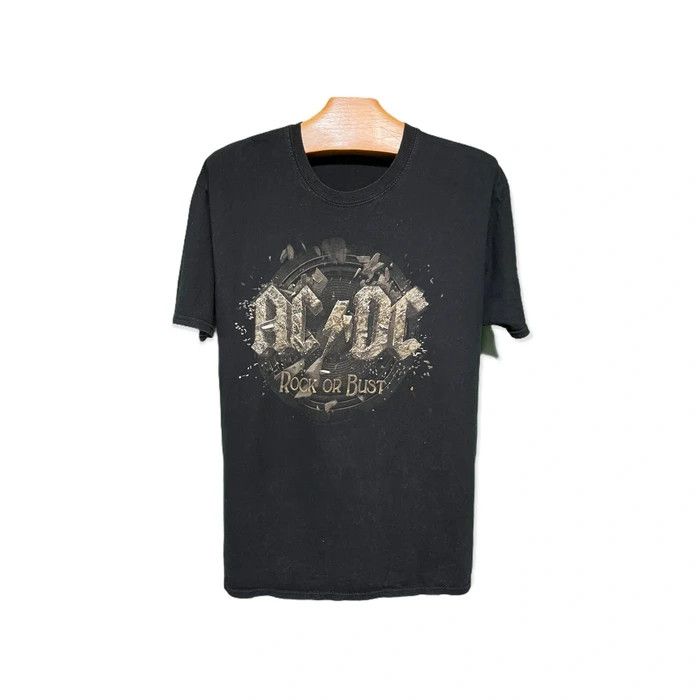AC/DC × Band Tees × Vintage Vintage ACDC Rock OF Bust T-Shirt Like Metallica Slayer Size US XL / EU 56 / 4 - 2 Thumbnail