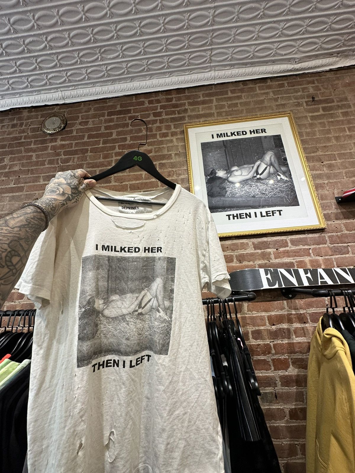 Enfants Riches Deprimes ERD I MILKED HER THEN I LEFT !!! SHIRT 4Gseller Size US L / EU 52-54 / 3 - 12 Thumbnail