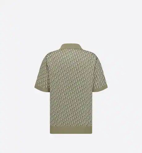 トップス 90s Christian Dior knit polo shirt M Christian Dior Vintage Mens 90s Polo Shirt Green Size 52