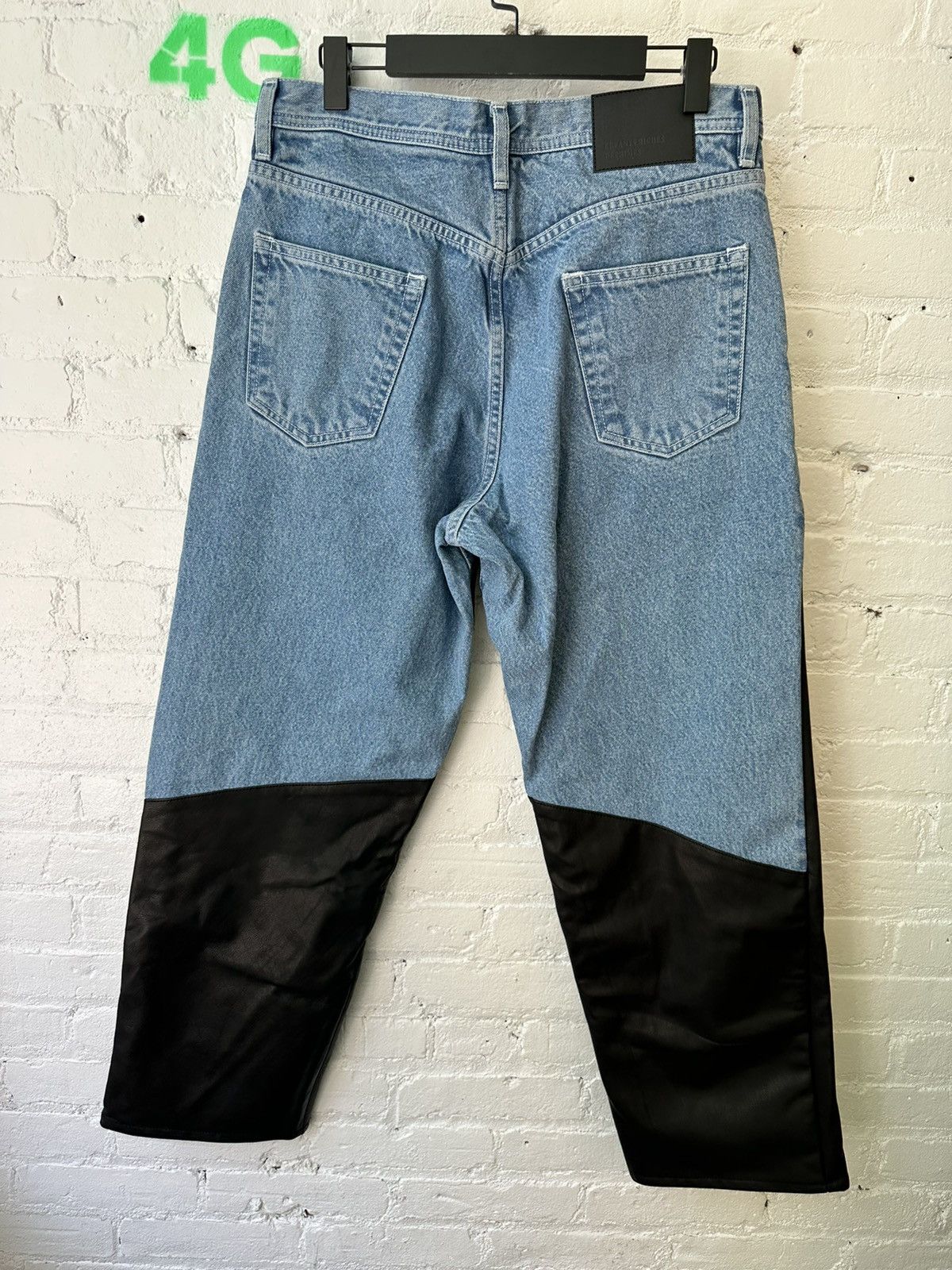 Enfants Riches Deprimes ERD DENIM / LEATHER BAGGY CARPENTER JEANS 4Gseller Size US 32 / EU 48 - 10 Thumbnail