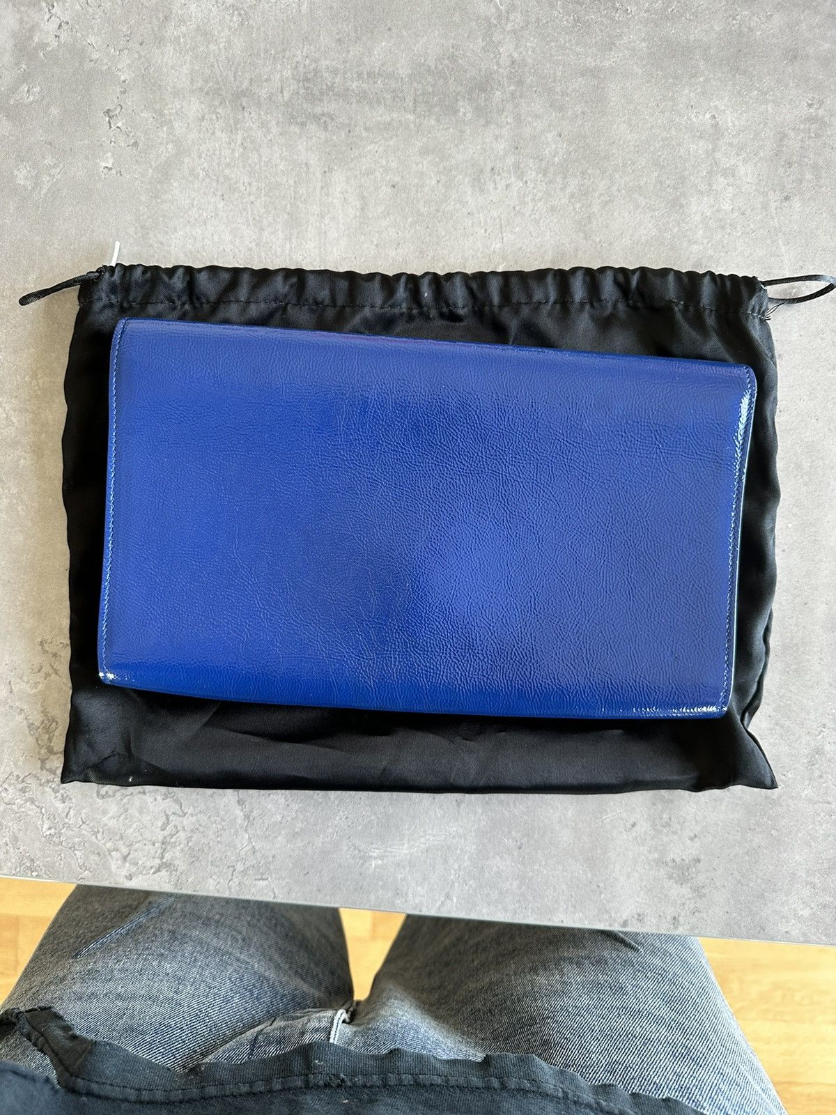 YSL Clutch Blue