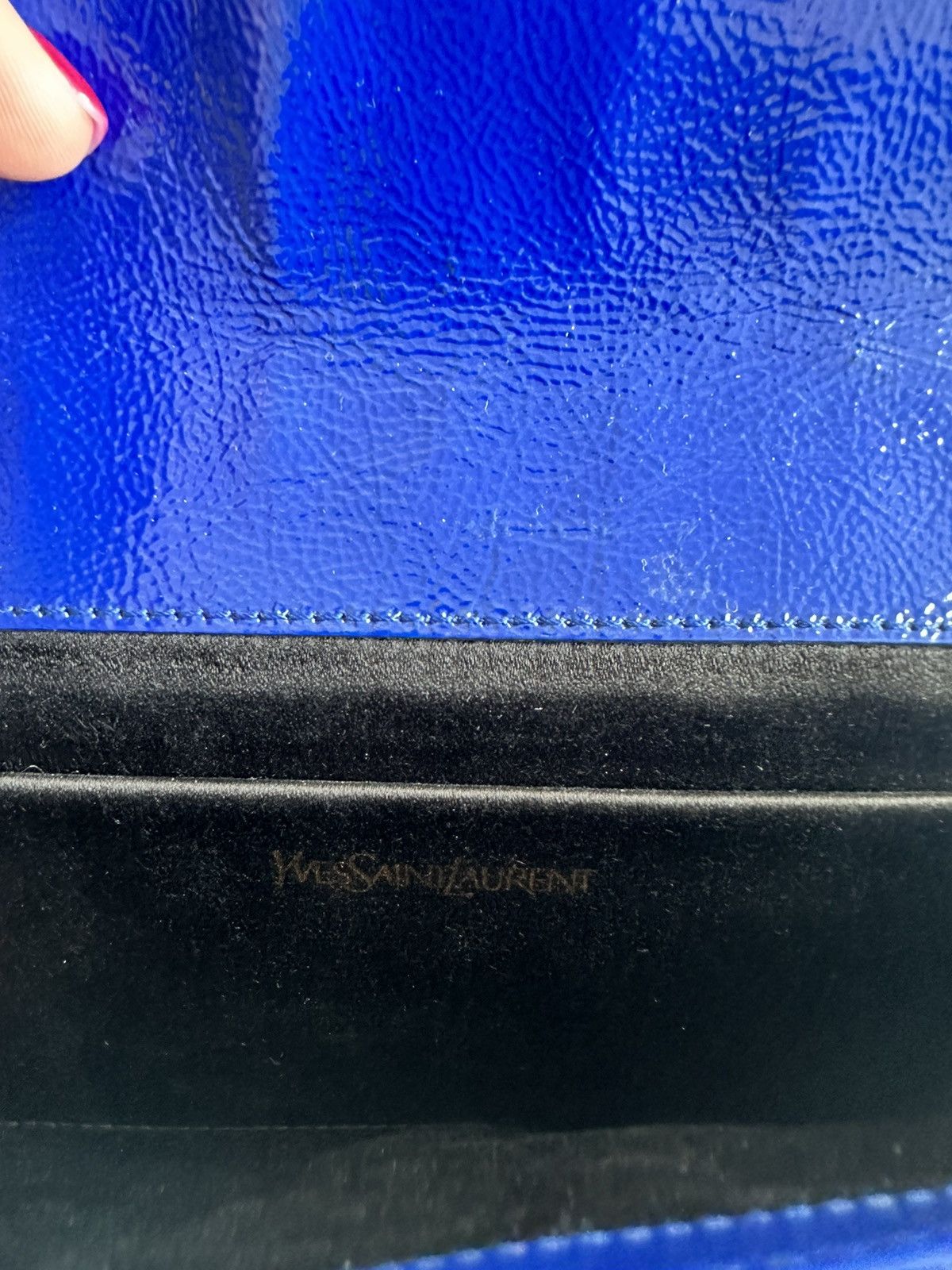 YSL Clutch Blue