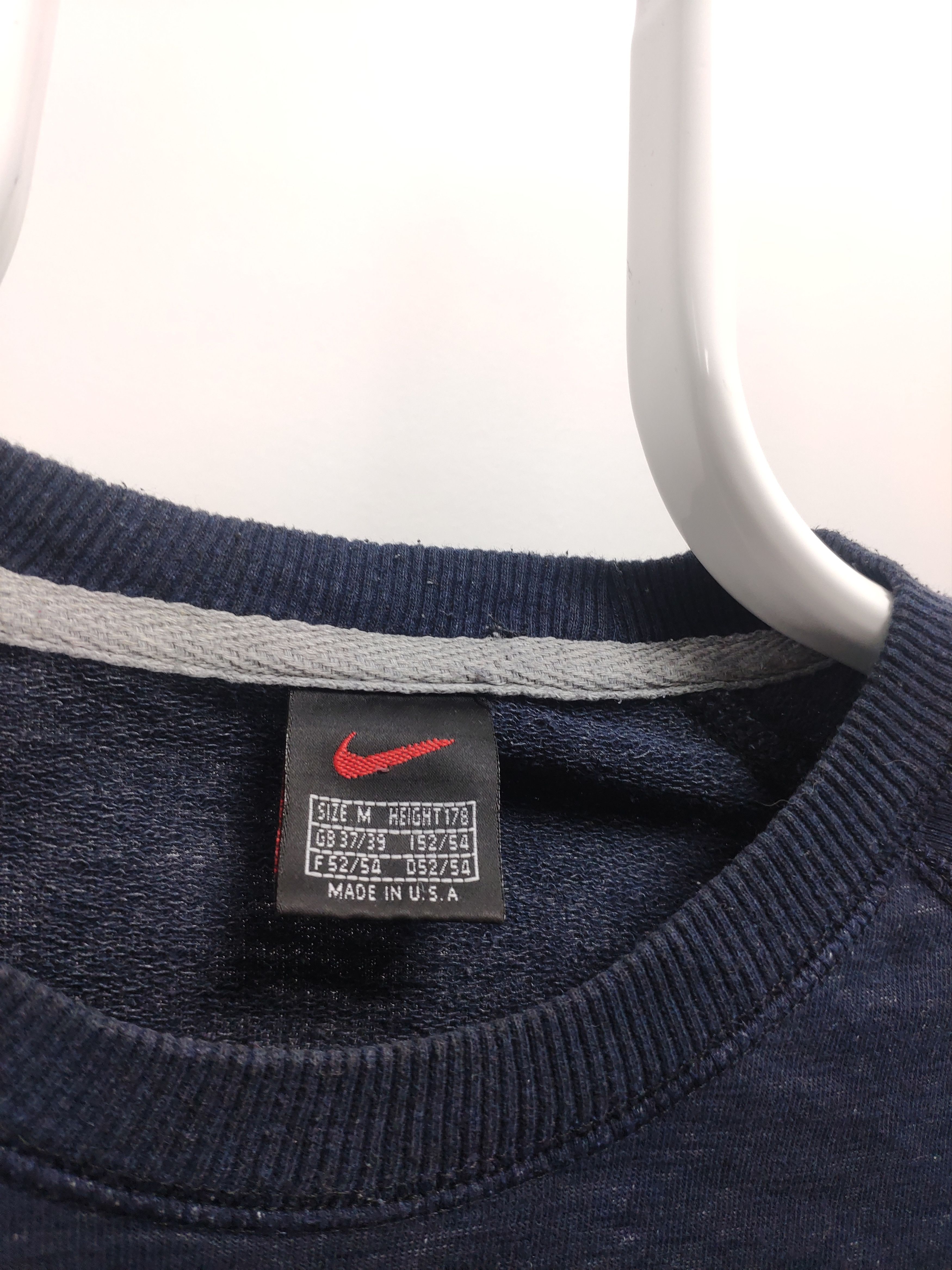 Nike × Vintage Nike vintage sweatshirt navy marble made in USA 90s Size US M / EU 48-50 / 2 - 4 Thumbnail