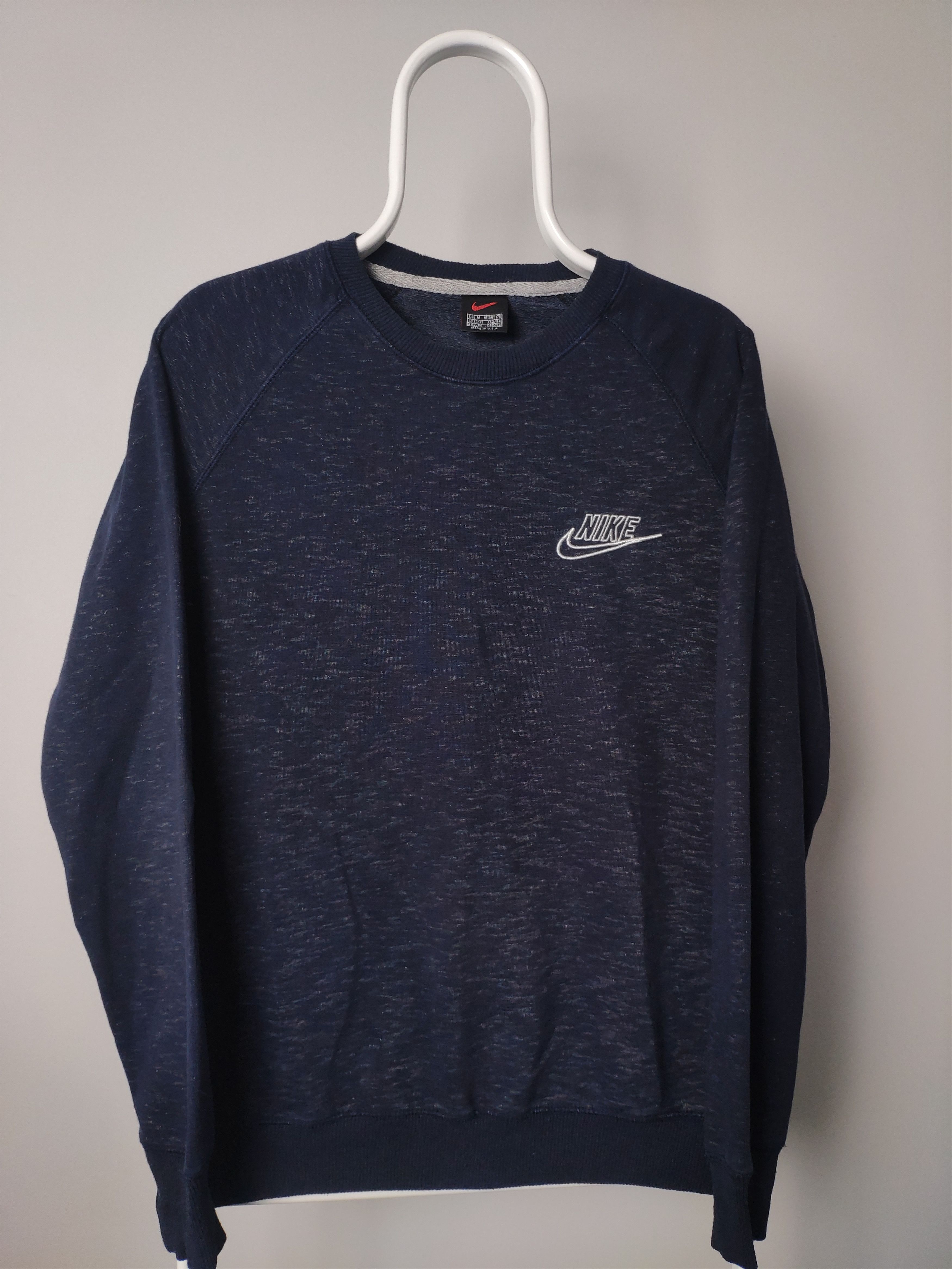 Nike × Vintage Nike vintage sweatshirt navy marble made in USA 90s Size US M / EU 48-50 / 2 - 1 Thumbnail