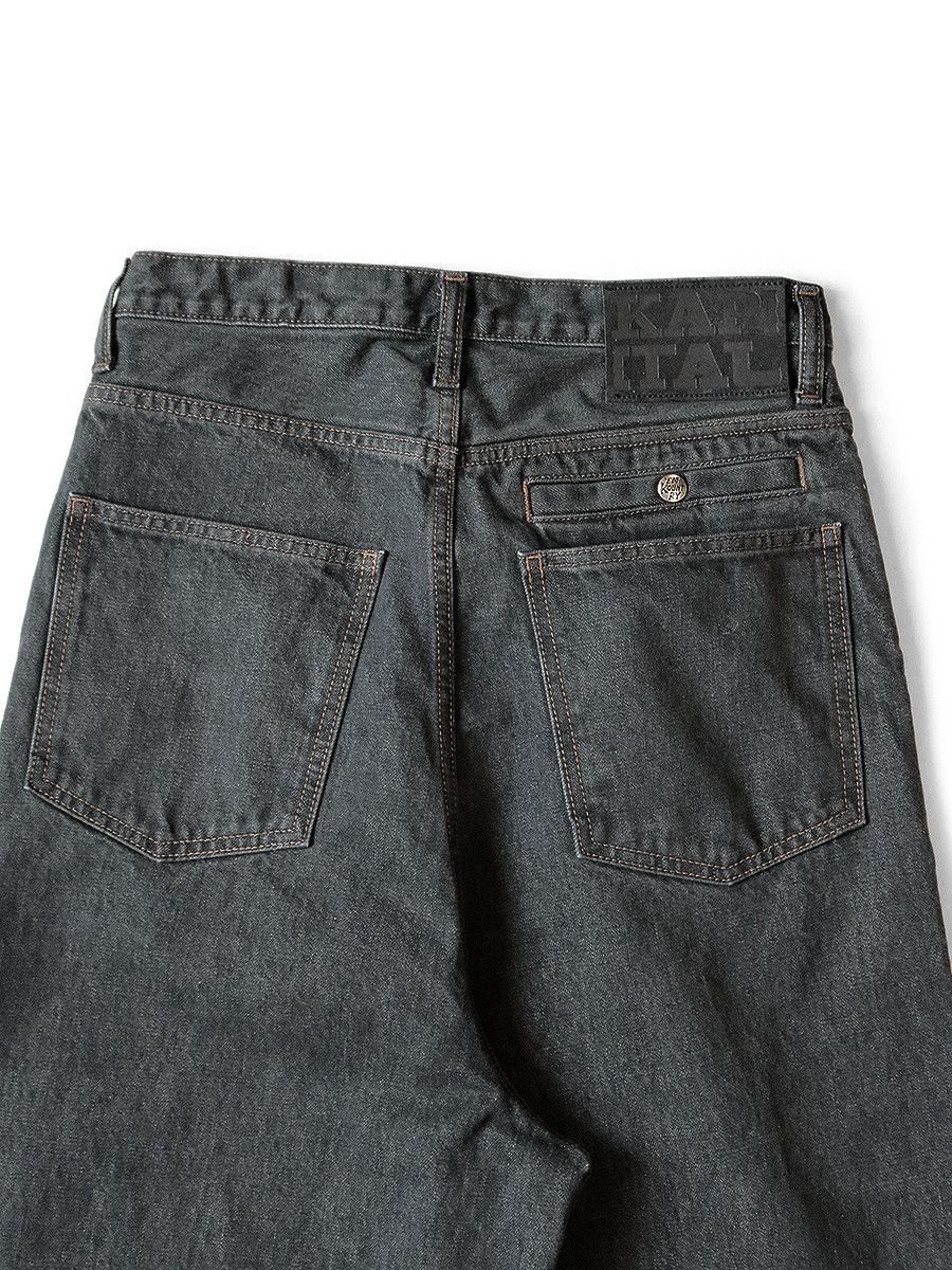 Kapital Kapital 14oz Black Denim Port Baggy Pants Size US 30 / EU 46 - 6 Thumbnail