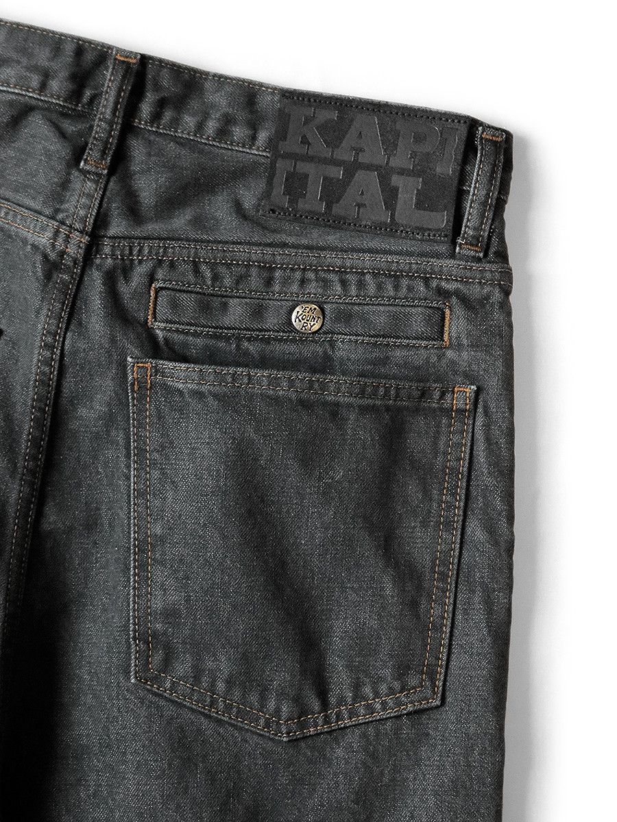 Kapital Kapital 14oz Black Denim Port Baggy Pants Size US 30 / EU 46 - 7 Thumbnail