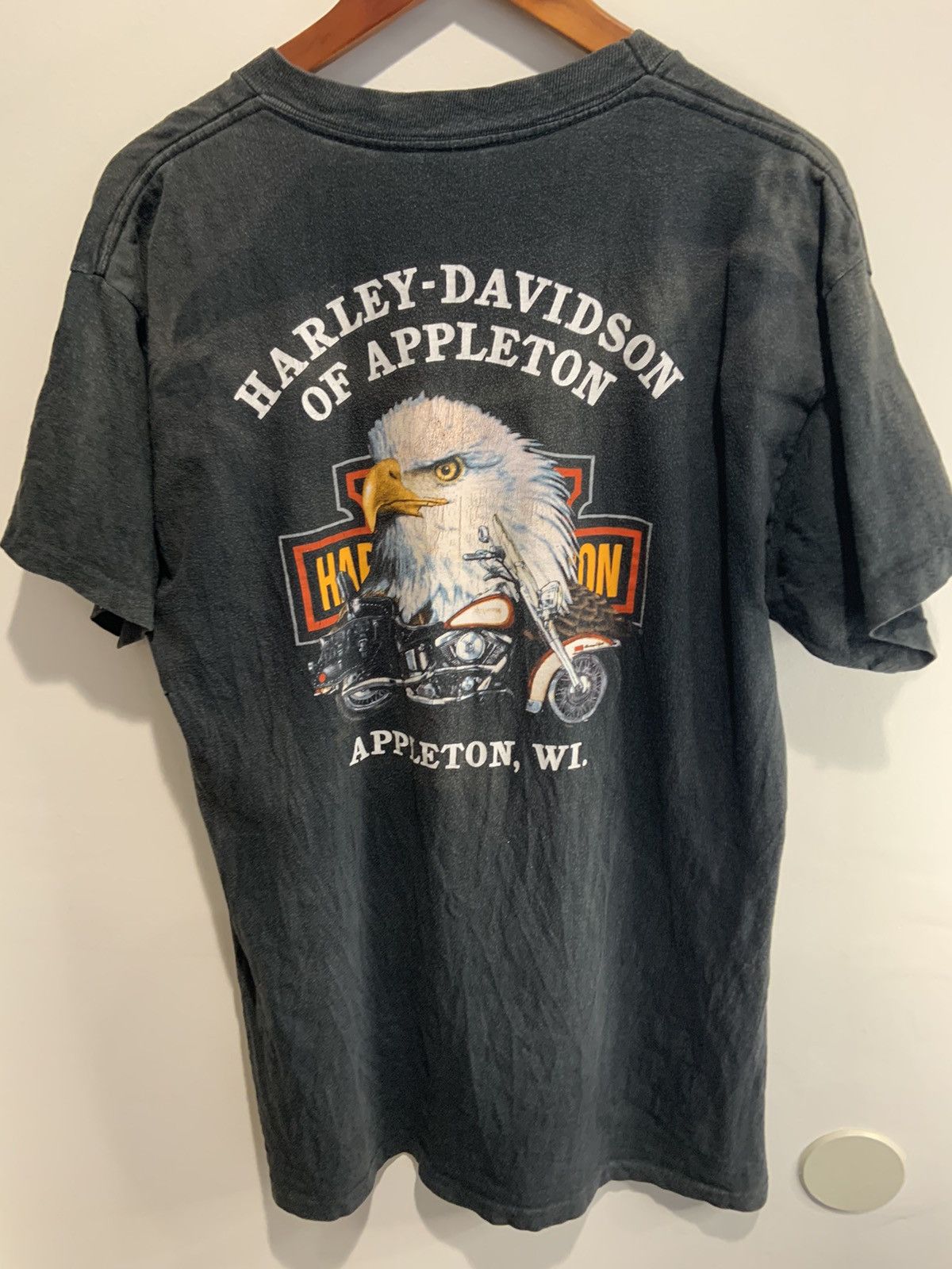Harley Davidson × Vintage Vintage 1986 3D Emblem Harley Davidson Tee Size US M / EU 48-50 / 2 - 2 Thumbnail