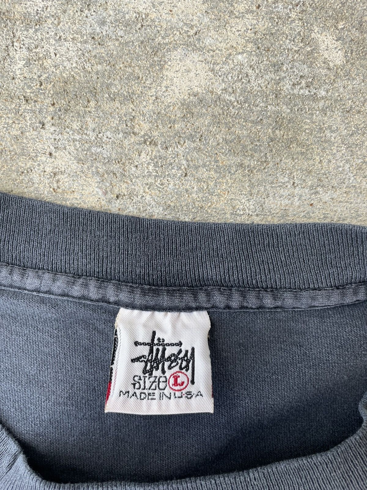 Stussy Vintage 90s Stussy Single Stitch Faded Tee Shirt Size US L / EU 52-54 / 3 - 7 Thumbnail