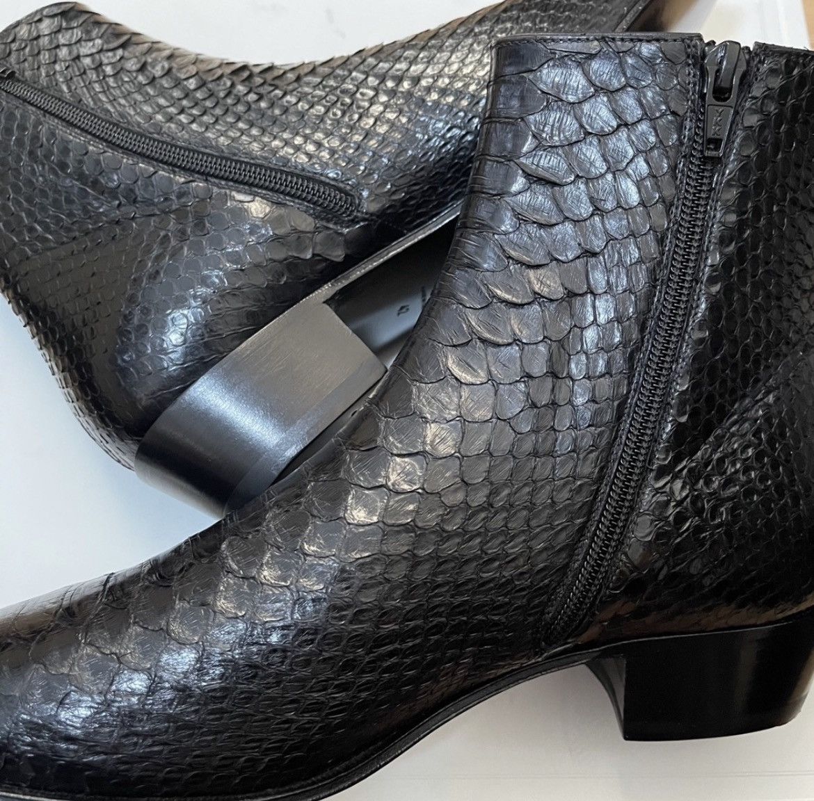 Celine × Hedi Slimane 19SS 40mm Python Jacno Zipped Boots sz40/41.5 Size US 8.5 / EU 41-42 - 3 Thumbnail