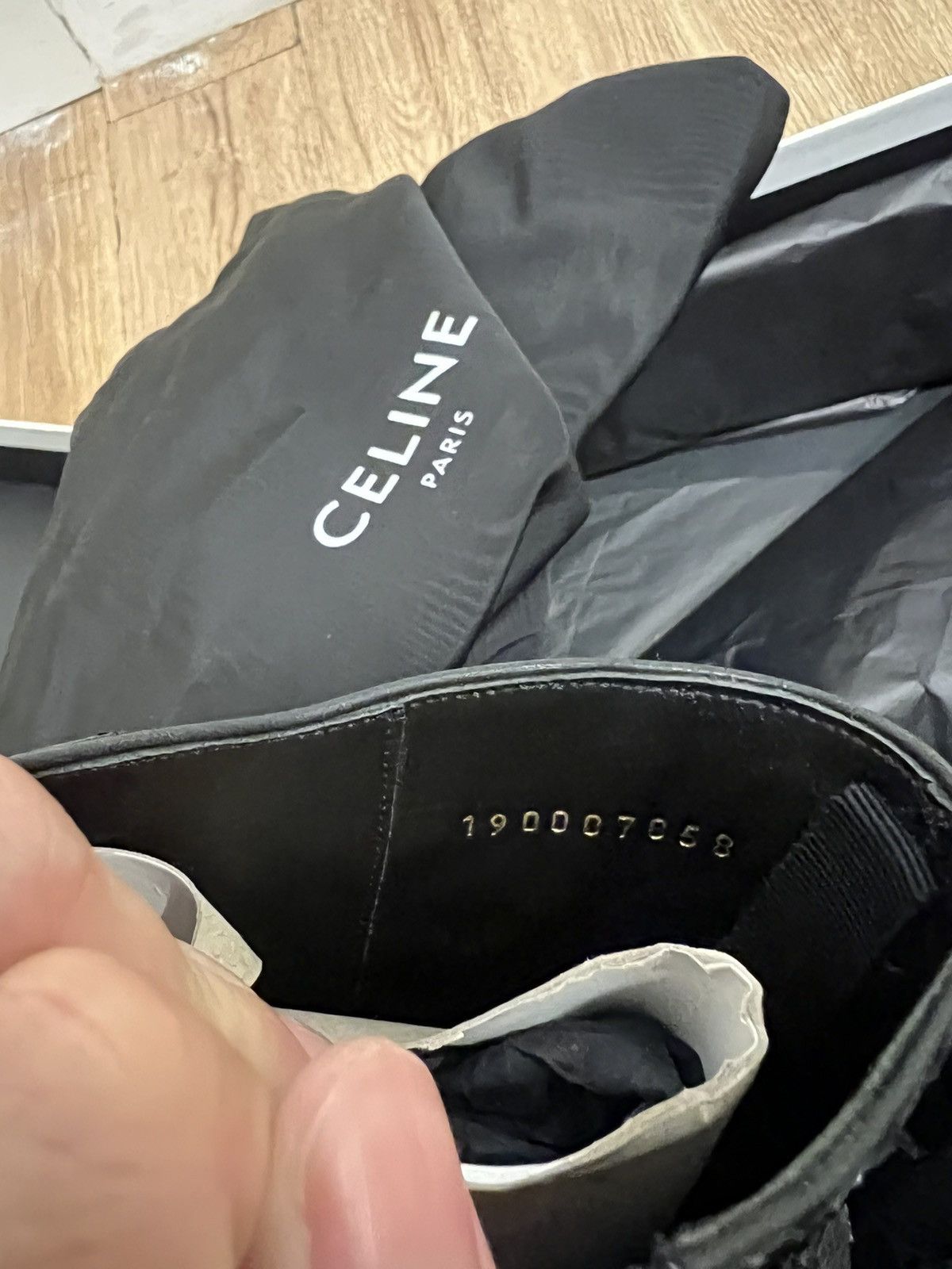 Celine × Hedi Slimane 19SS 40mm Python Jacno Zipped Boots sz40/41.5 Size US 8.5 / EU 41-42 - 7 Thumbnail