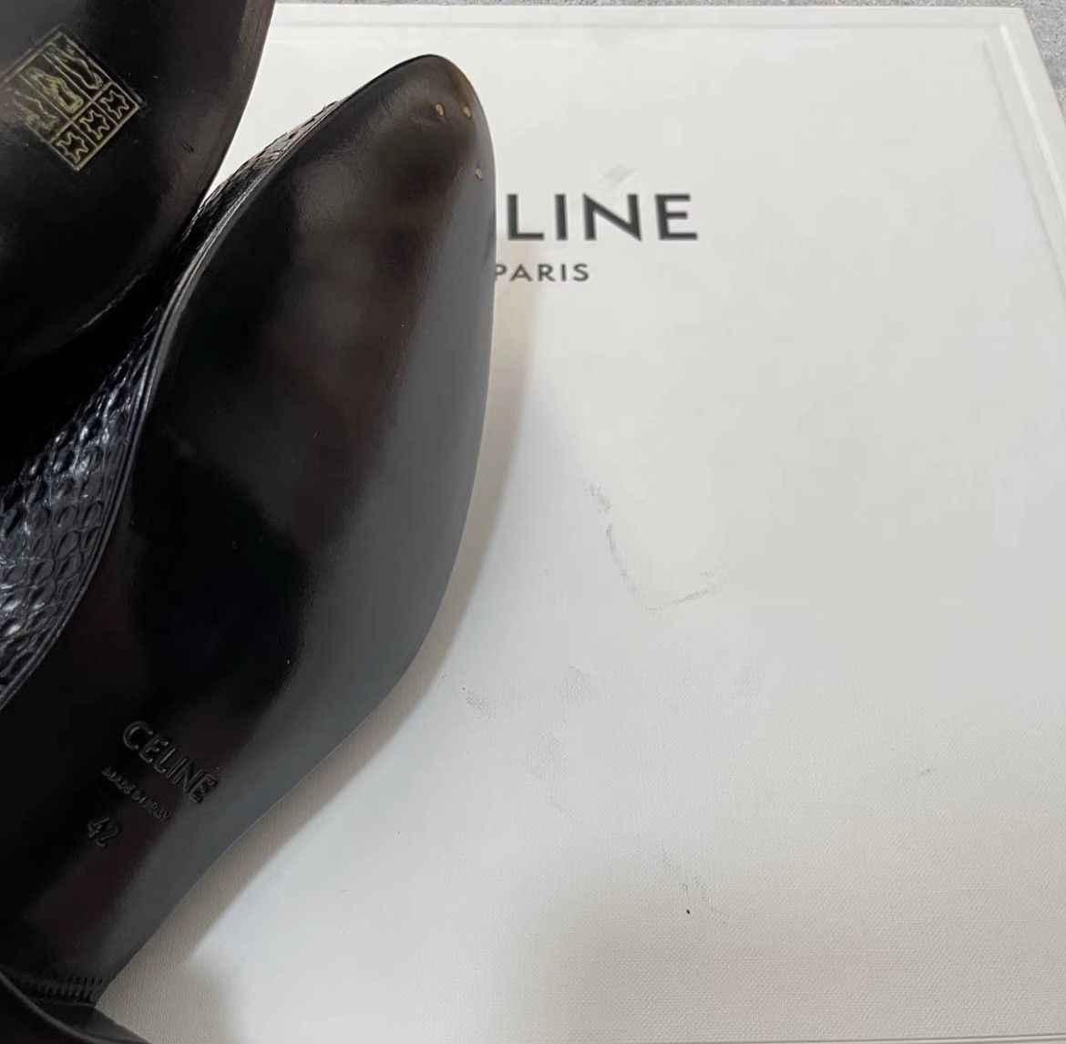 Celine × Hedi Slimane 19SS 40mm Python Jacno Zipped Boots sz40/41.5 Size US 8.5 / EU 41-42 - 8 Thumbnail