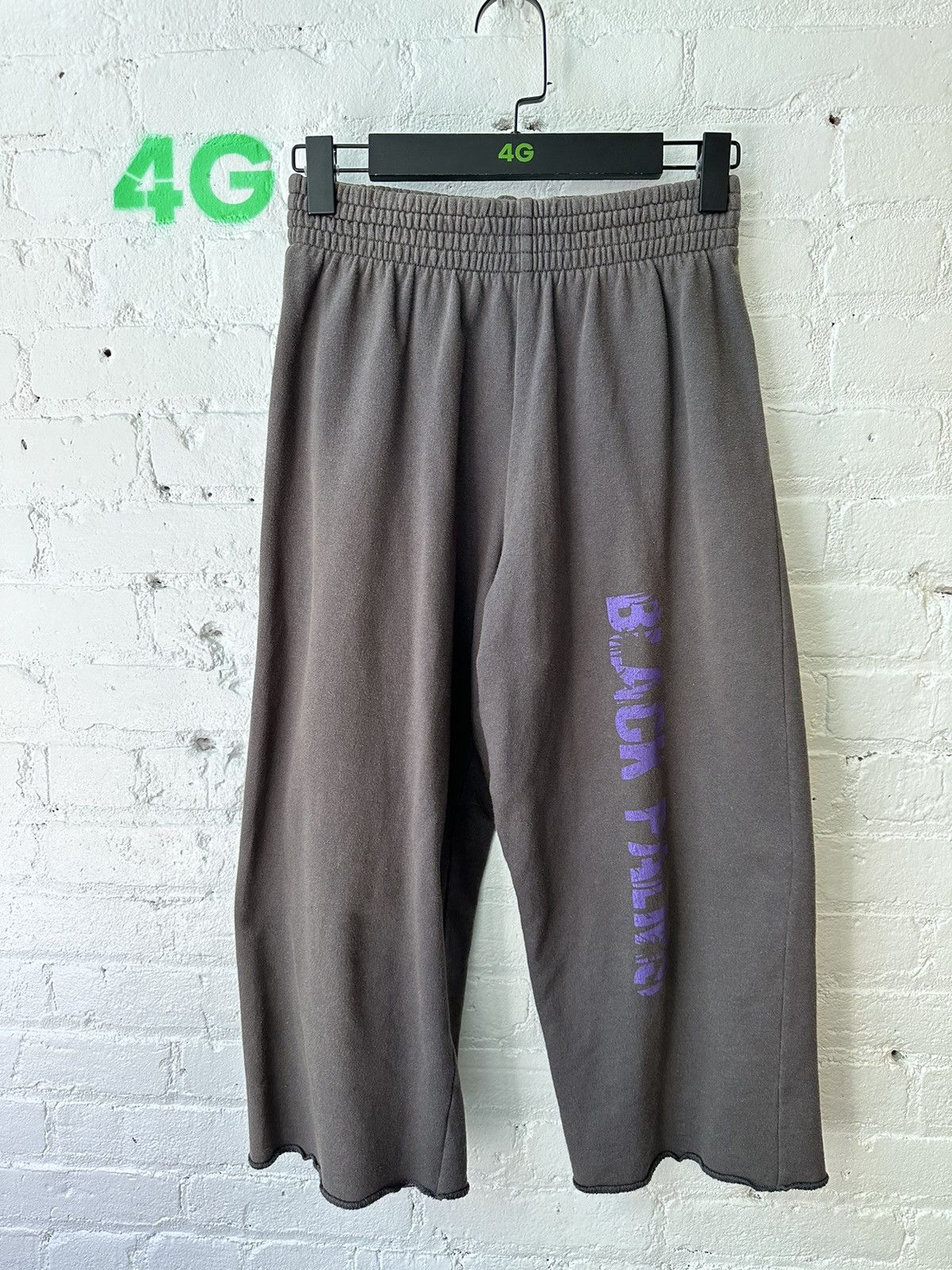 image of Raf Simons 1998 Black Palms Shorts Pants !! Eu 48 in Charcoal Black, Men's (Size 31)