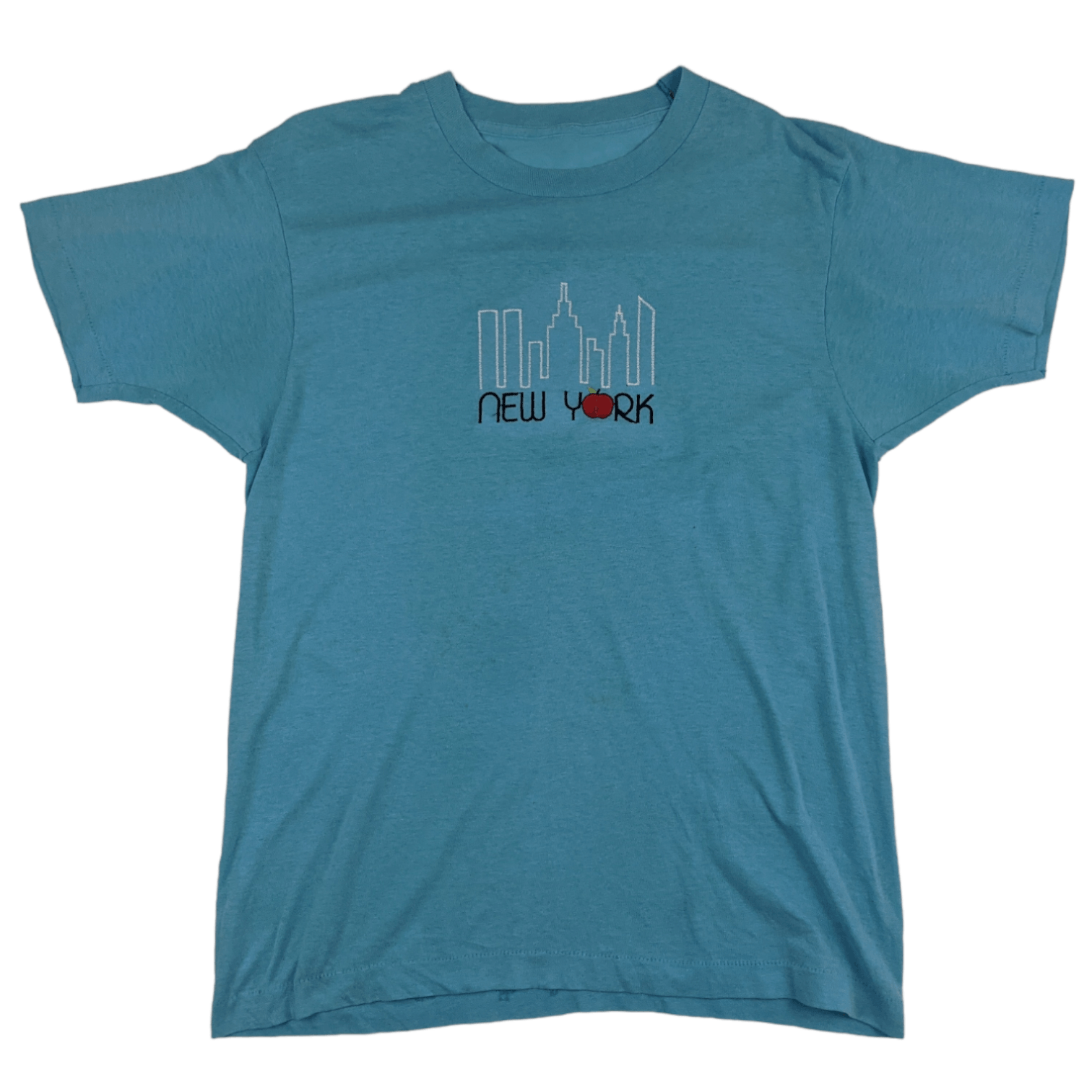 Vintage Vintage 80's NEW YORK City Souvenir T-Shirt Single Stitches Size US M / EU 48-50 / 2 - 2 Thumbnail