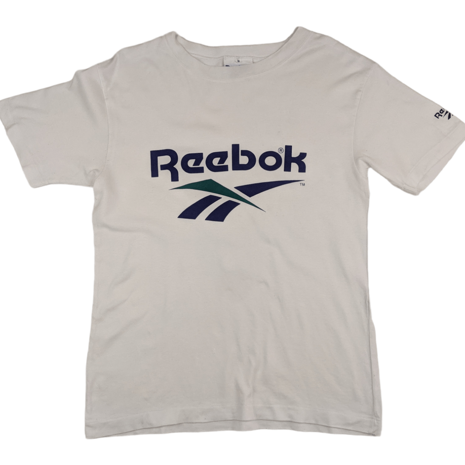 Reebok Vintage 90's REEBOK Big Logo T-Shirt Single Stitches Size US S / EU 44-46 / 1 - 2 Thumbnail
