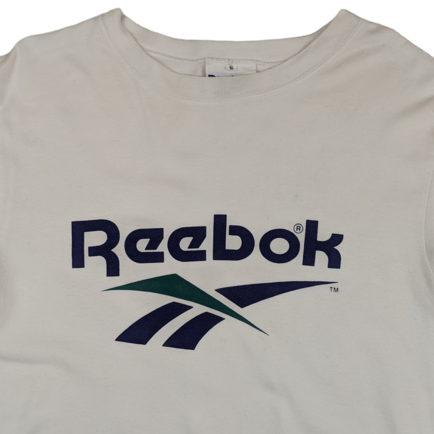 Reebok Vintage 90's REEBOK Big Logo T-Shirt Single Stitches Size US S / EU 44-46 / 1 - 4 Thumbnail