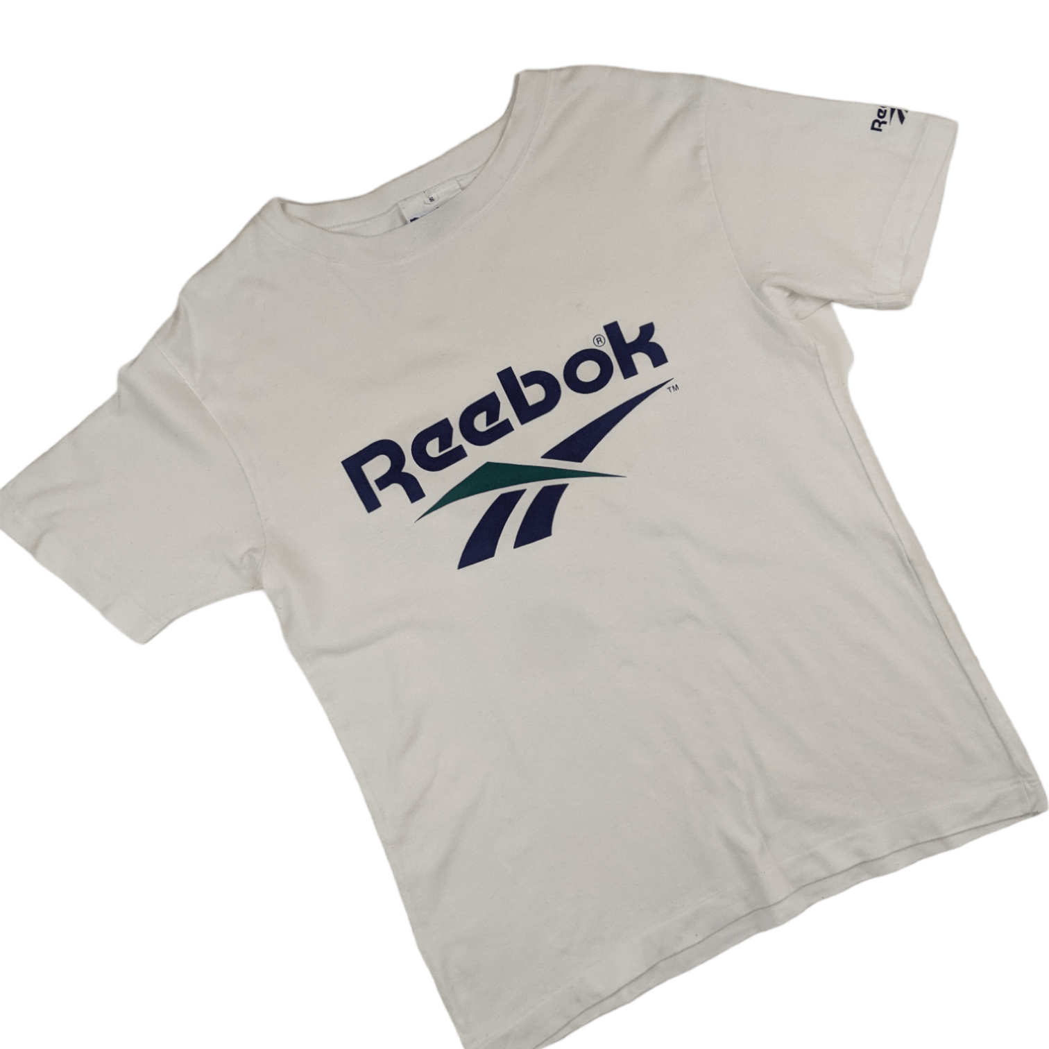 Reebok Vintage 90's REEBOK Big Logo T-Shirt Single Stitches Size US S / EU 44-46 / 1 - 3 Thumbnail