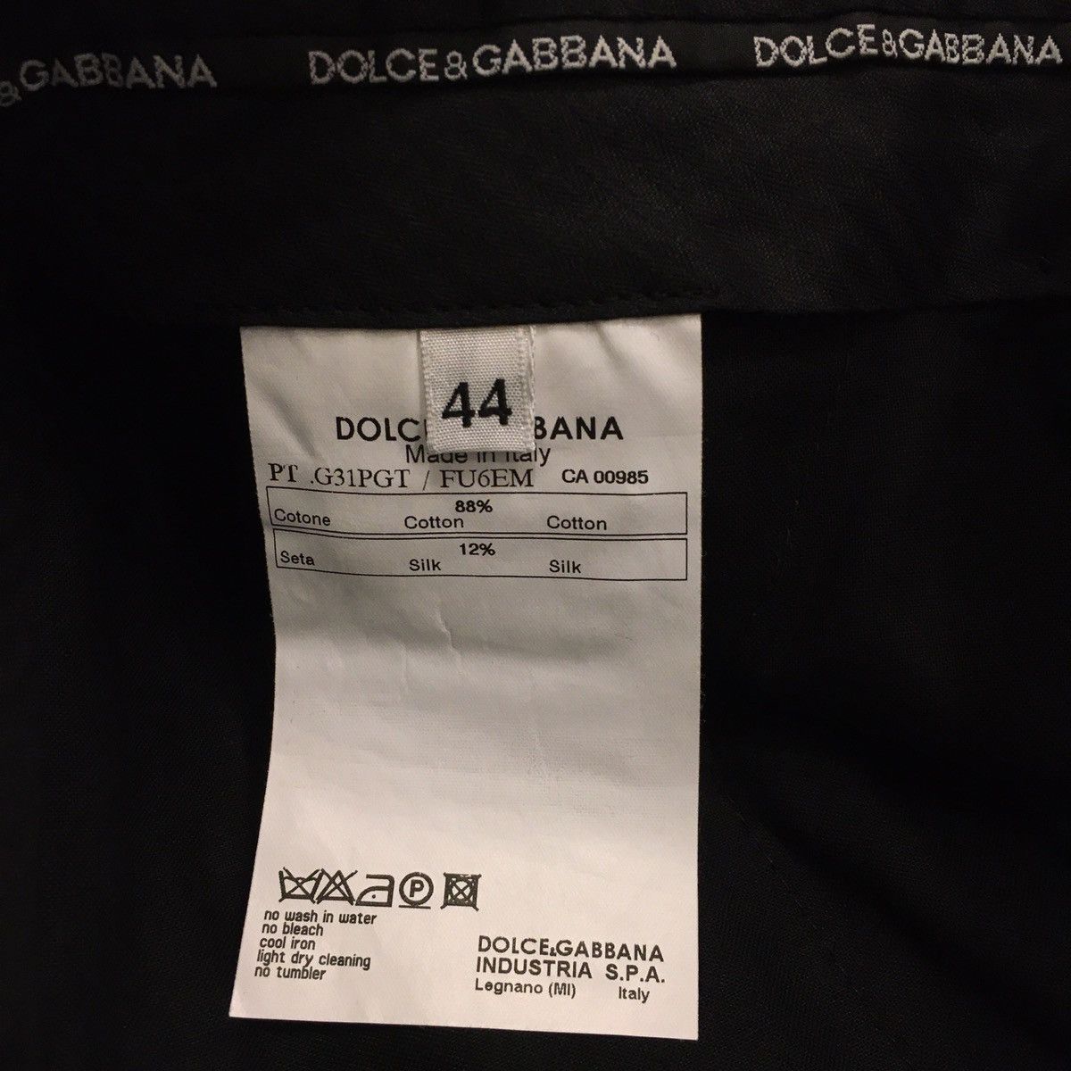 Dolce & Gabbana 08SS Multi Pocket Silk Blend Cargo Pants