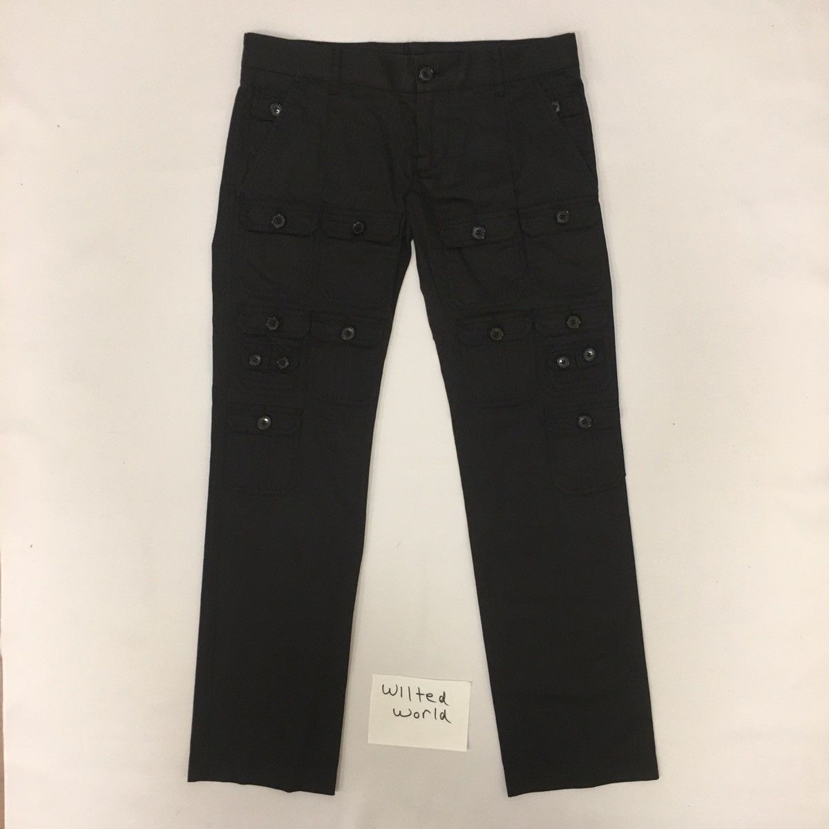Dolce & Gabbana 08SS Multi Pocket Silk Blend Cargo Pants