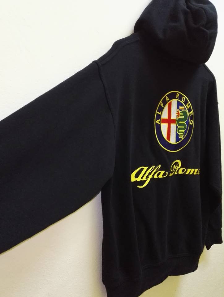 Japanese Brand 🔥Rare🔥 Hoodie ALFA ROMEO Big Logo Embroidered Stiker Size US M / EU 48-50 / 2 - 4 Thumbnail