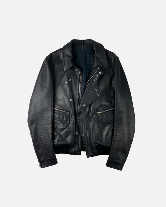 Dior homme leather on sale jacket