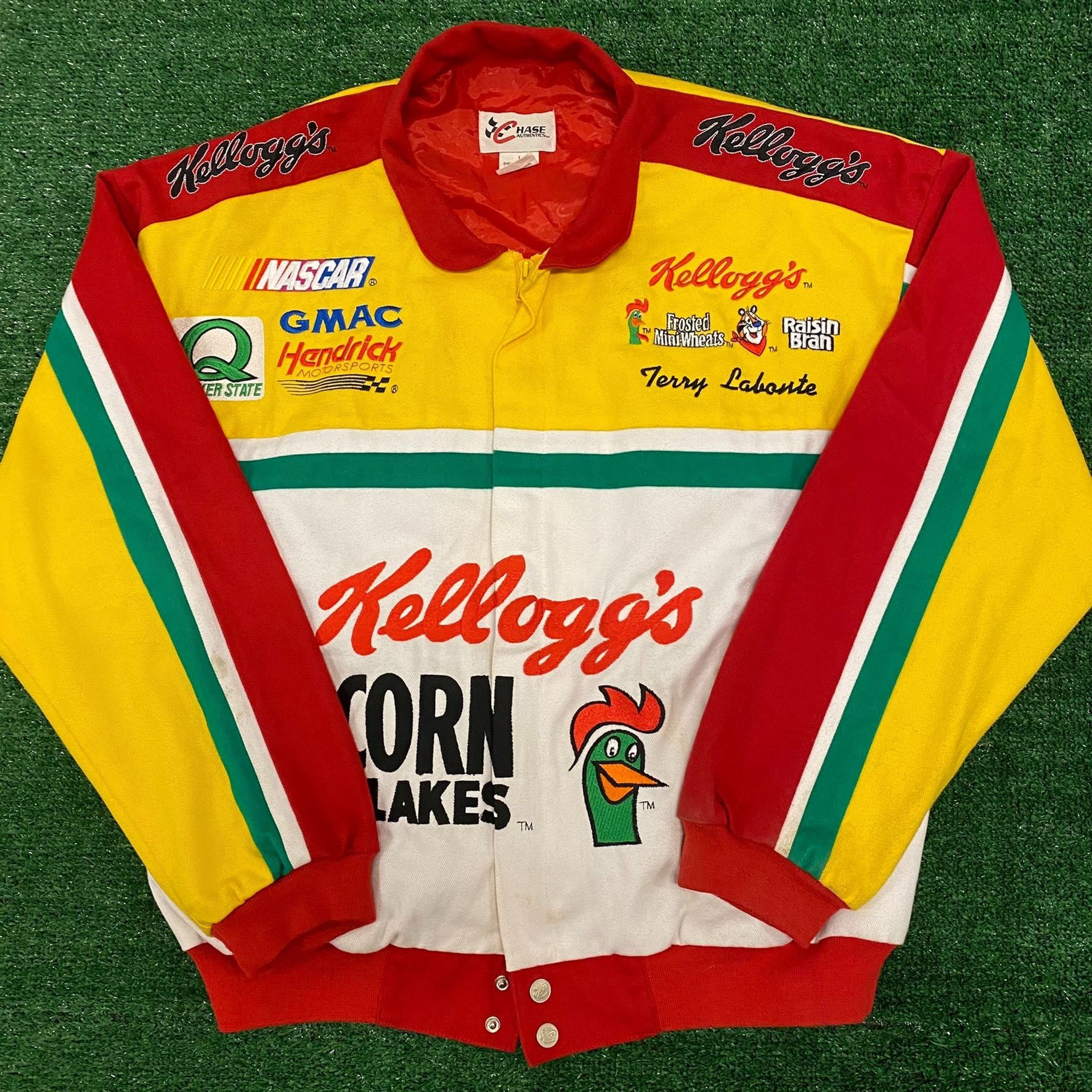 Chase Authentics Crazy Vintage 90s Corn Flakes NASCAR Racing Jacket Size US L / EU 52-54 / 3 - 2 Thumbnail