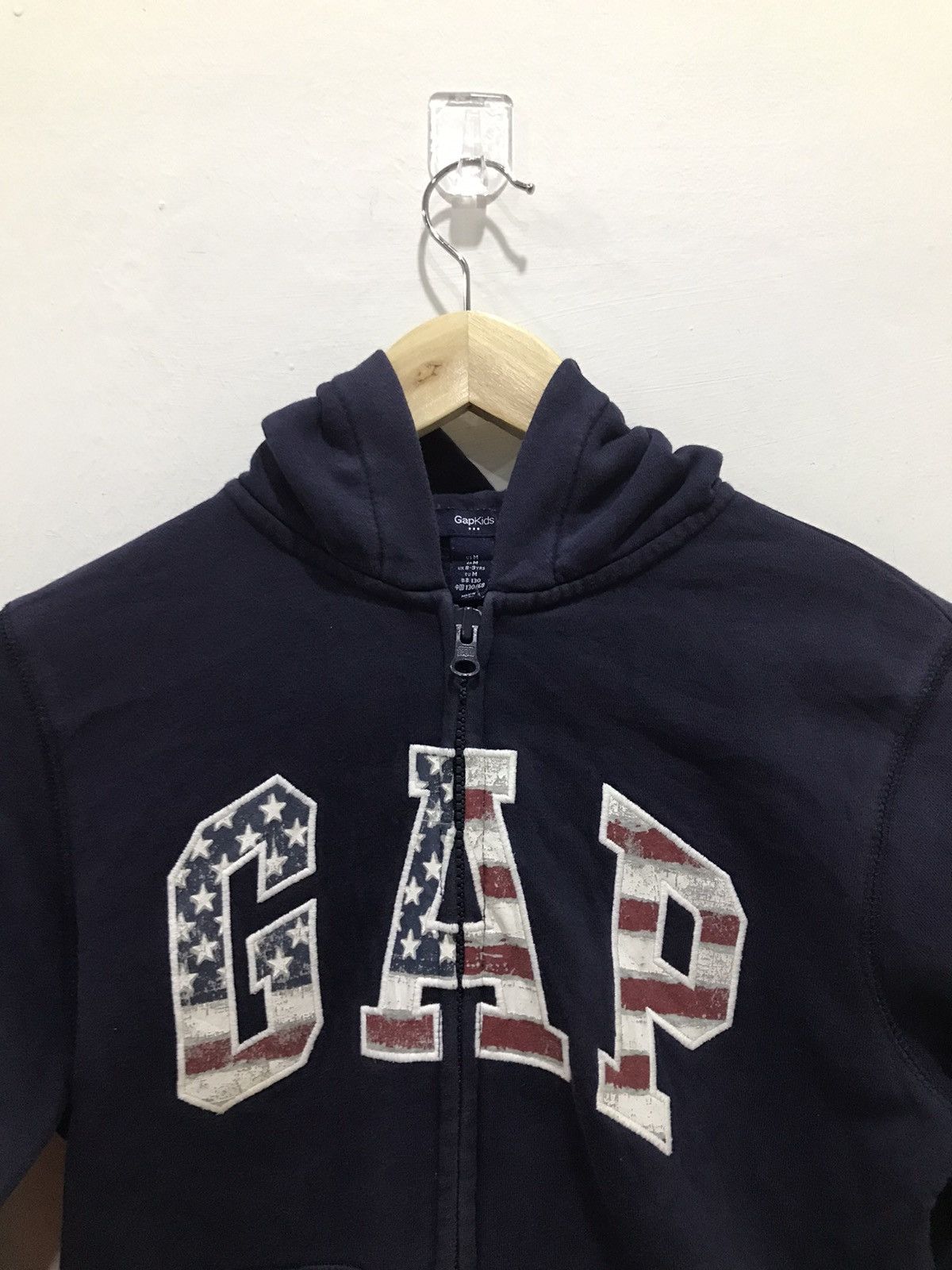 Gap GAP Kids Zipper Hoodie Sweatshirt American flag Size US M / EU 48-50 / 2 - 5 Thumbnail