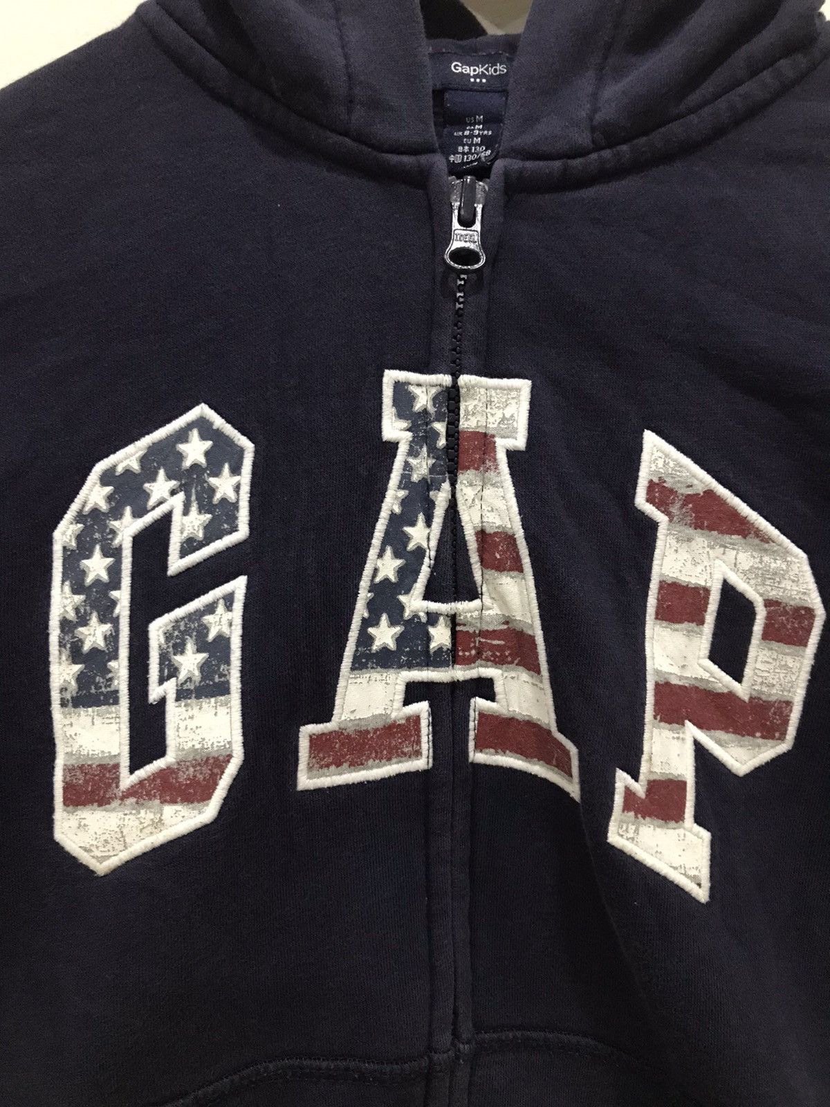 Gap GAP Kids Zipper Hoodie Sweatshirt American flag Size US M / EU 48-50 / 2 - 7 Thumbnail
