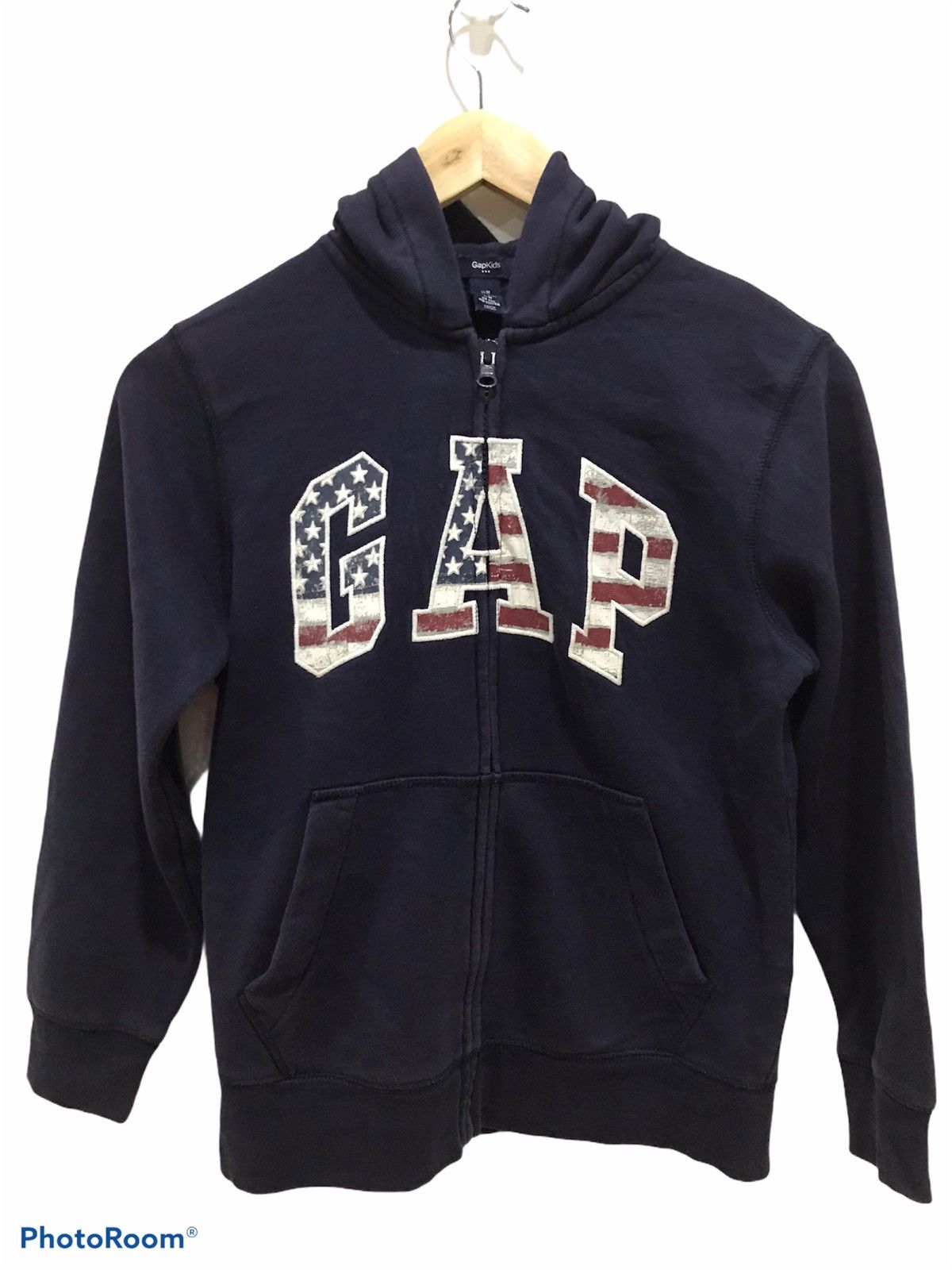 Gap GAP Kids Zipper Hoodie Sweatshirt American flag Size US M / EU 48-50 / 2 - 1 Thumbnail