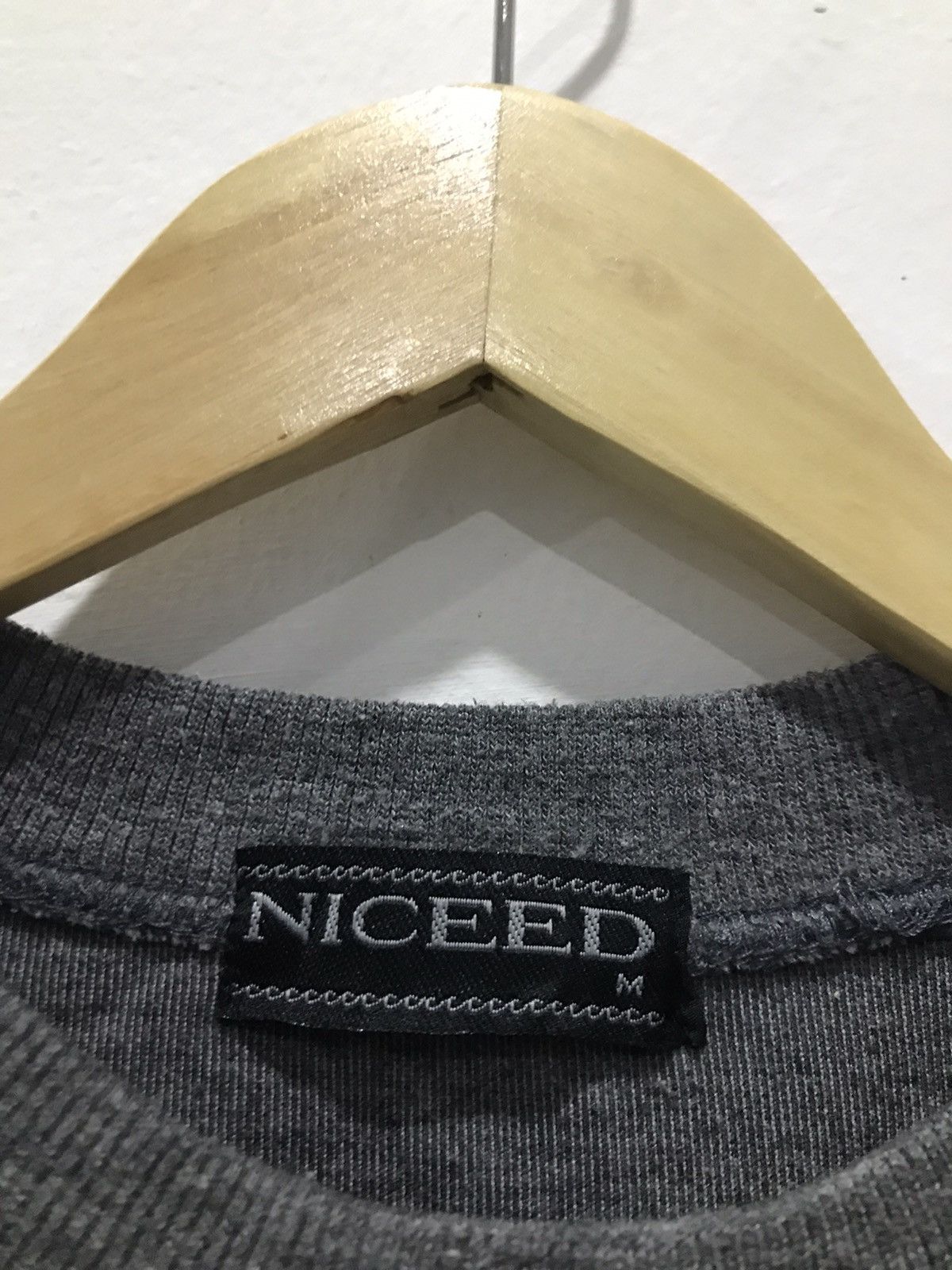 Japanese Brand Niceed chest Embroidery 3tones color Sweatshirt Size US M / EU 48-50 / 2 - 6 Thumbnail