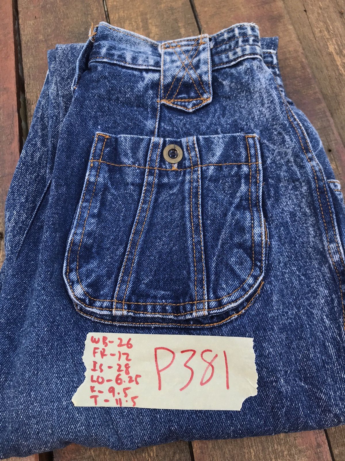 Vintage Vintage American Jeaning acid wash denim Size US 26 / EU 42 - 18 Thumbnail