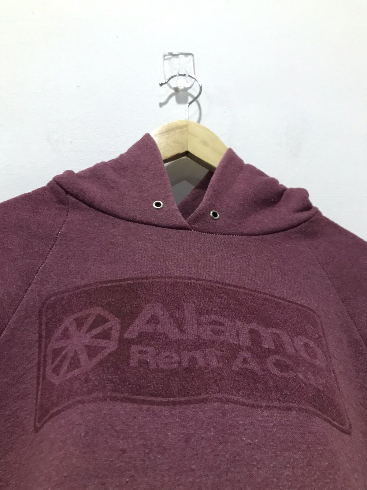 Fruit Of The Loom Vtg Alamo maroon hooded sweatshirt Size US M / EU 48-50 / 2 - 4 Thumbnail