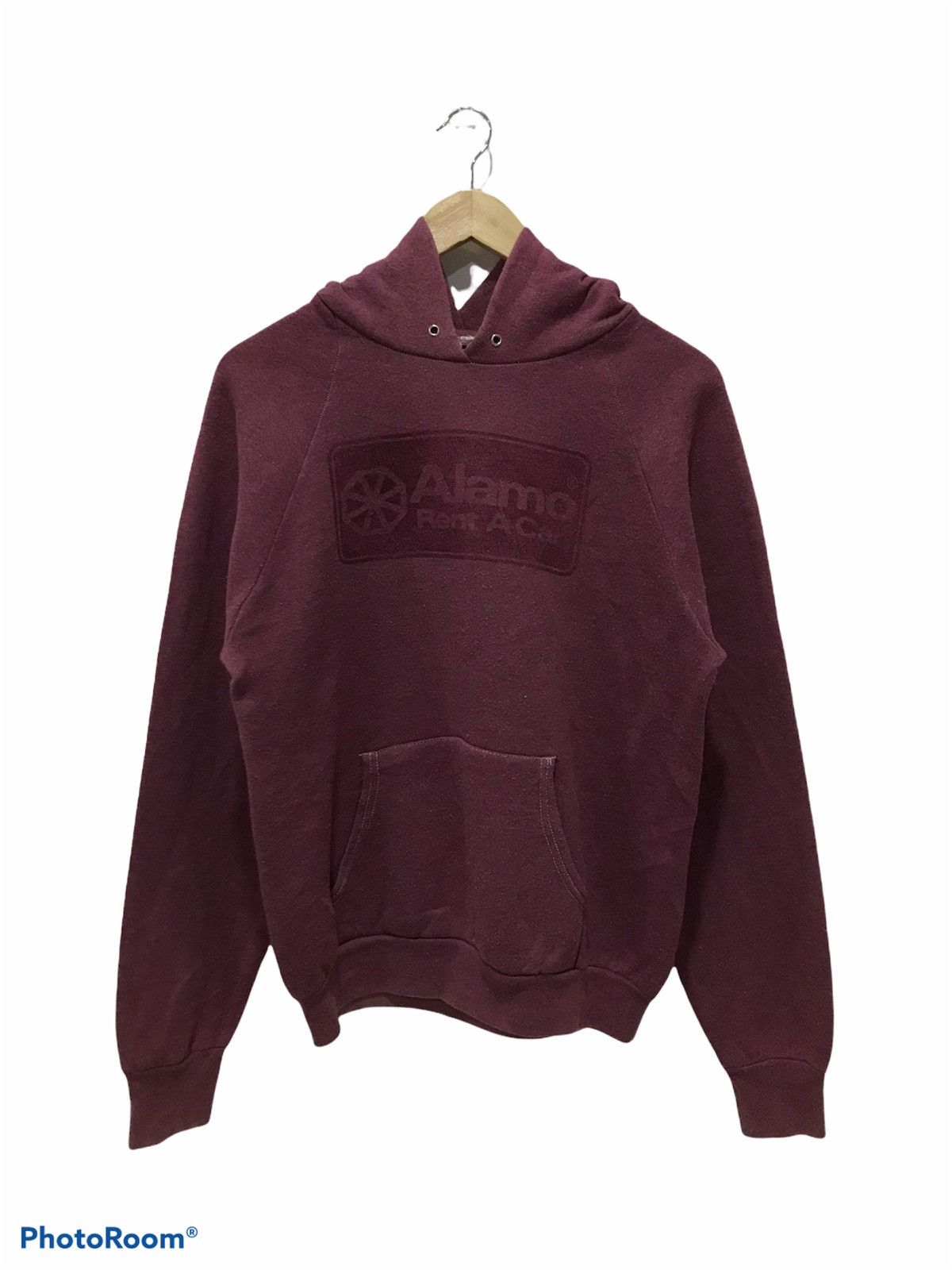 Fruit Of The Loom Vtg Alamo maroon hooded sweatshirt Size US M / EU 48-50 / 2 - 1 Thumbnail