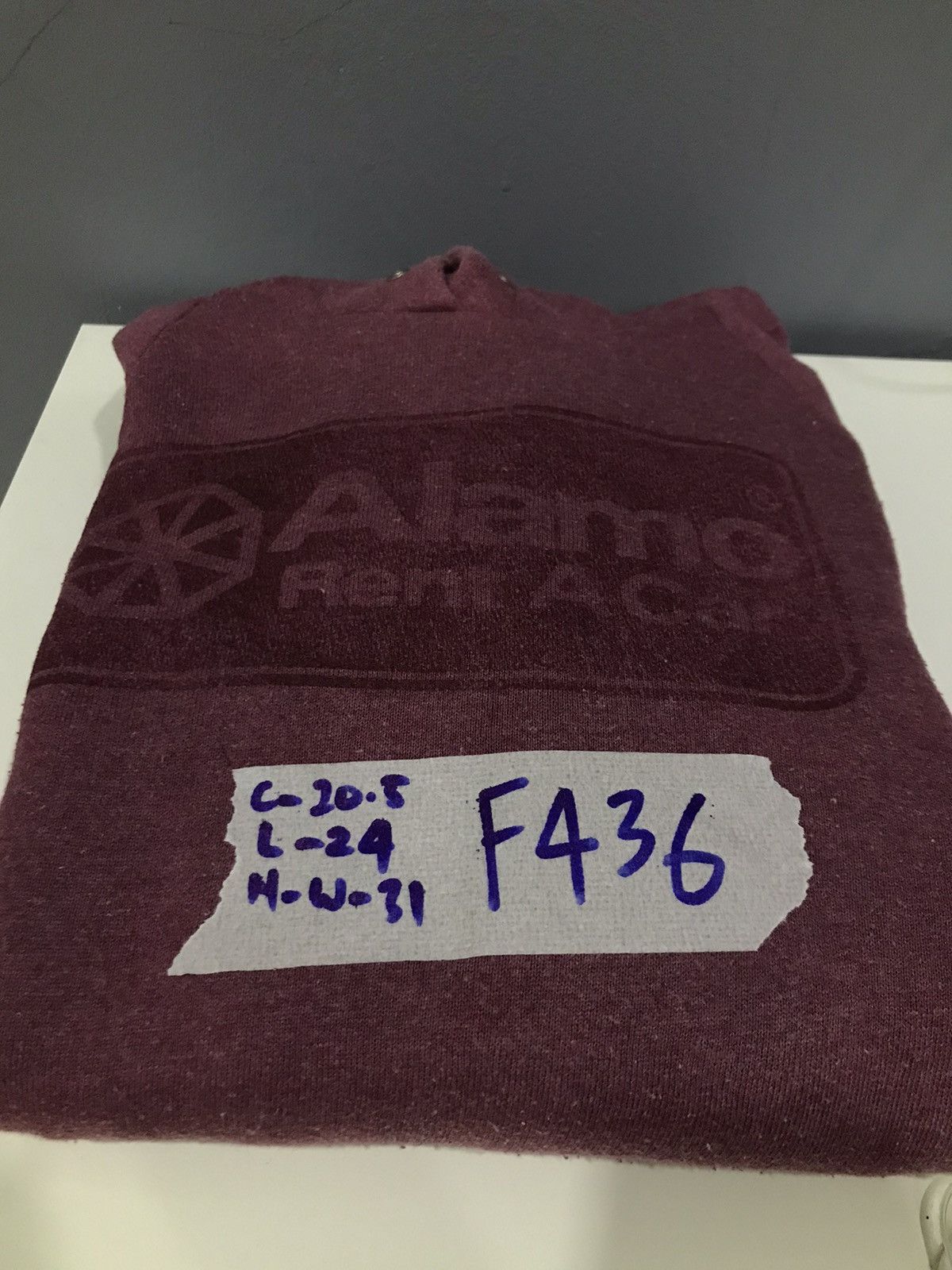 Fruit Of The Loom Vtg Alamo maroon hooded sweatshirt Size US M / EU 48-50 / 2 - 11 Thumbnail