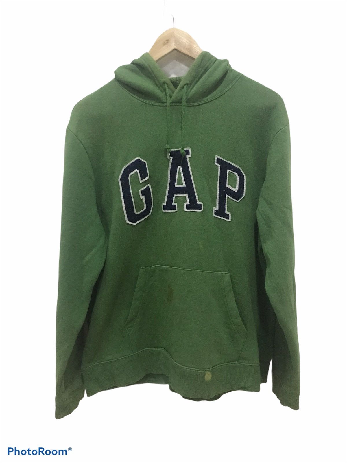 GAP spellout hooded sweatshirt kanye west style
