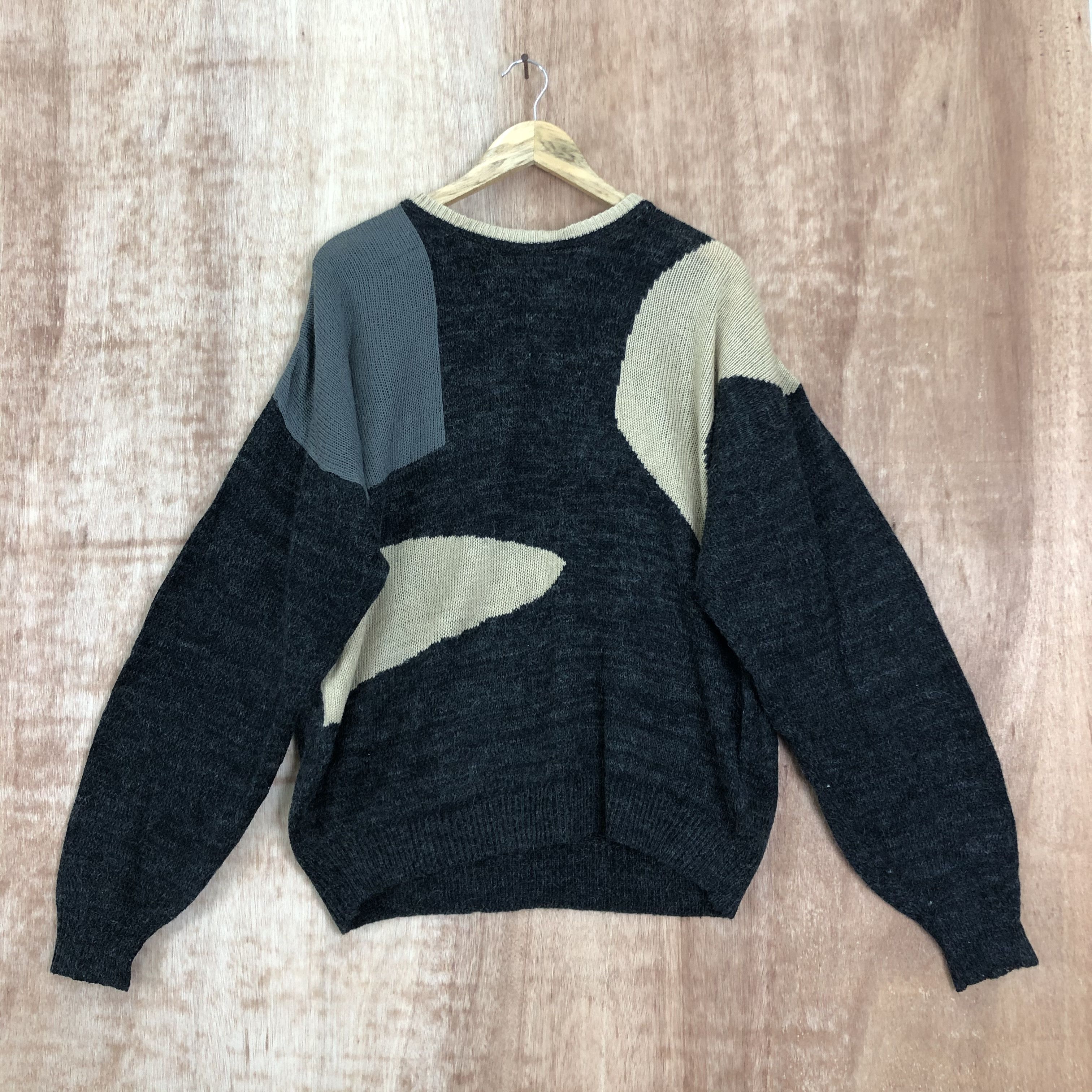 Vintage DL Toc Toc Way Mohair Homespun Knit Sweater #A1498 Size US XL / EU 56 / 4 - 1 Thumbnail