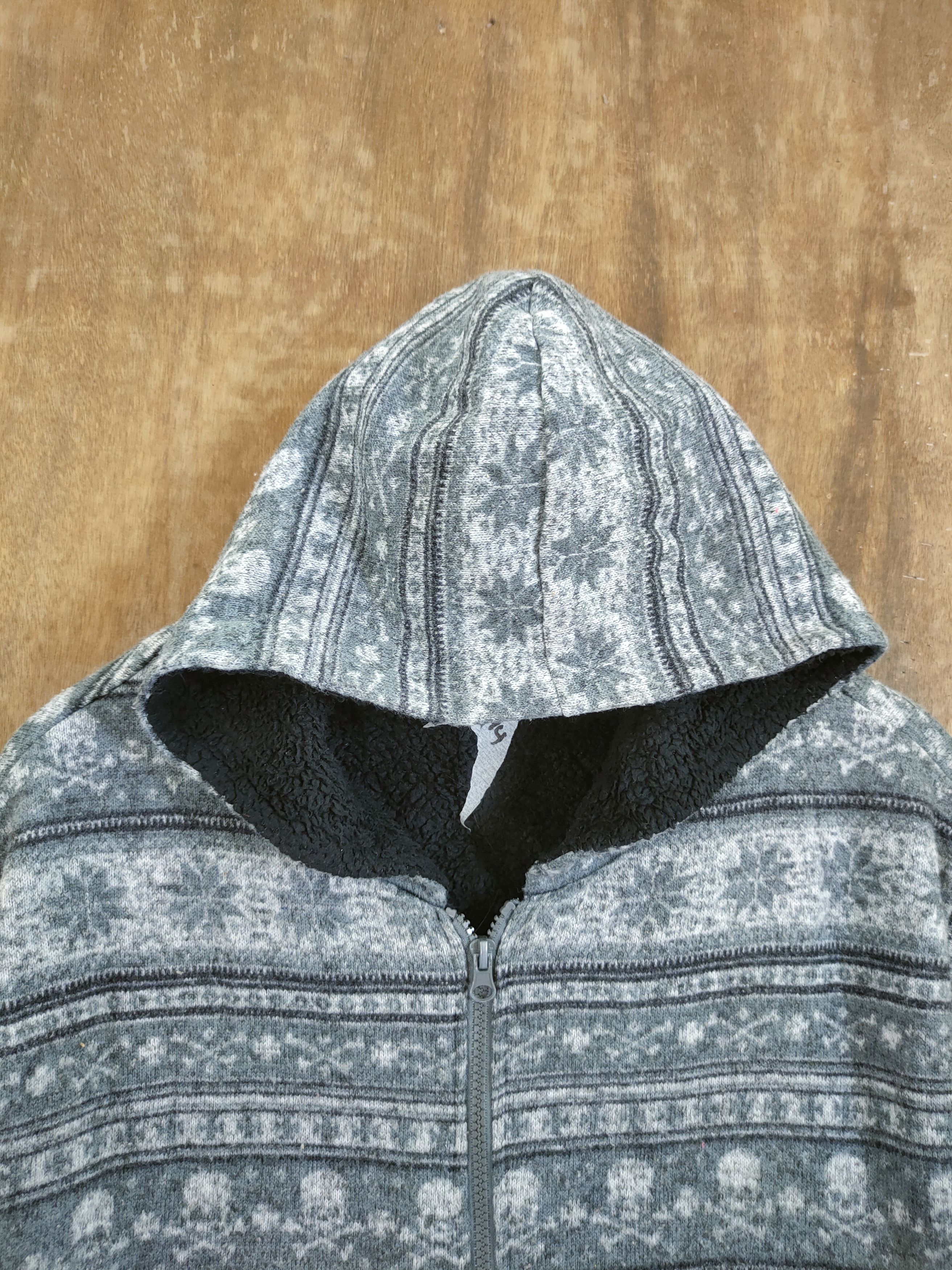 Japanese Brand Time Step full print skulls japan hoodie sweater #6174 Size US L / EU 52-54 / 3 - 4 Thumbnail