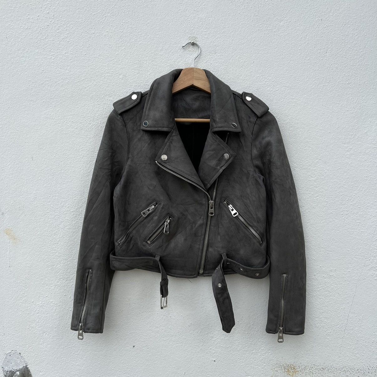 Japanese Brand PARACHUTE BIKER JACKET SOFT LEATHER DOUBLE BREAST DESIGN Size US M / EU 48-50 / 2 - 9 Thumbnail