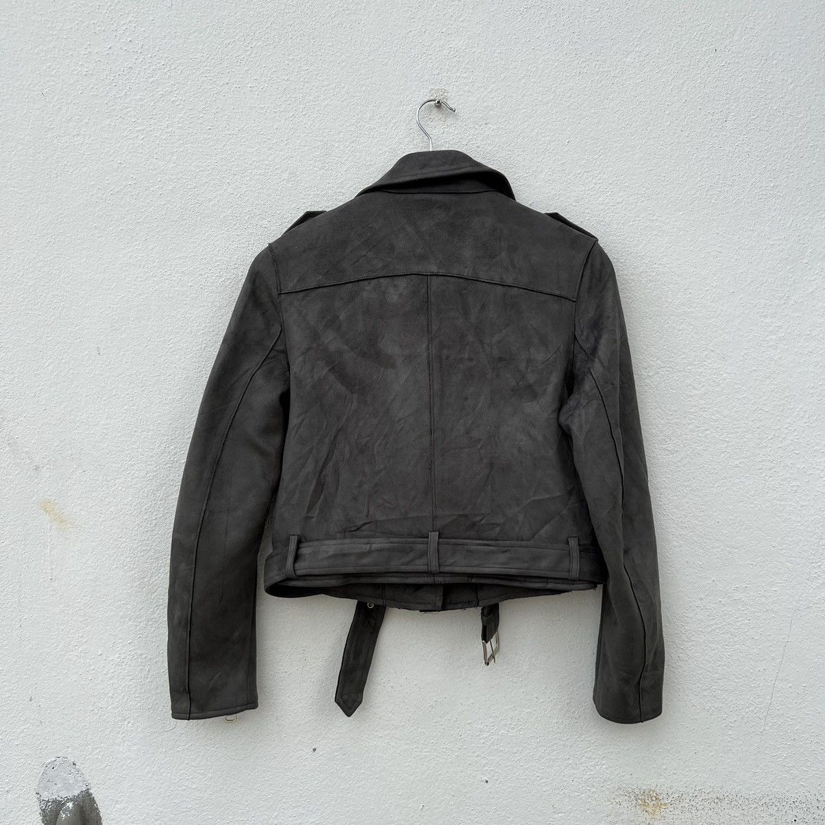 Japanese Brand PARACHUTE BIKER JACKET SOFT LEATHER DOUBLE BREAST DESIGN Size US M / EU 48-50 / 2 - 12 Thumbnail