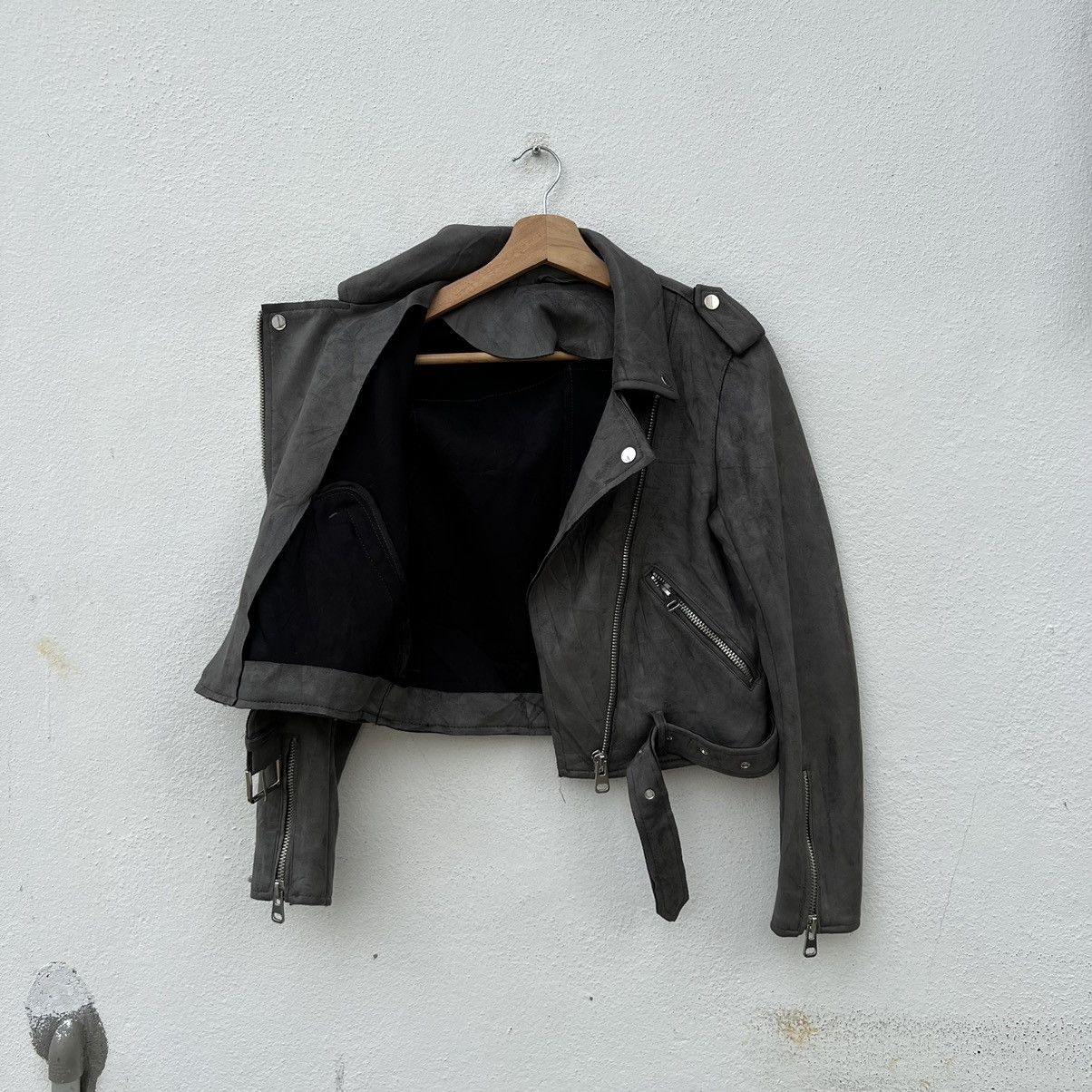 Japanese Brand PARACHUTE BIKER JACKET SOFT LEATHER DOUBLE BREAST DESIGN Size US M / EU 48-50 / 2 - 13 Thumbnail