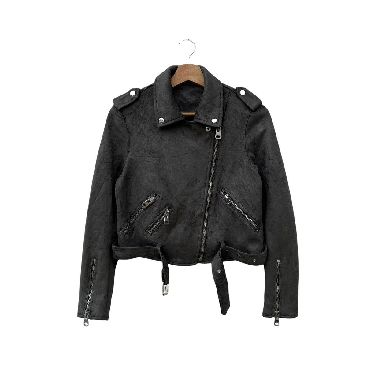 Japanese Brand PARACHUTE BIKER JACKET SOFT LEATHER DOUBLE BREAST DESIGN Size US M / EU 48-50 / 2 - 1 Thumbnail
