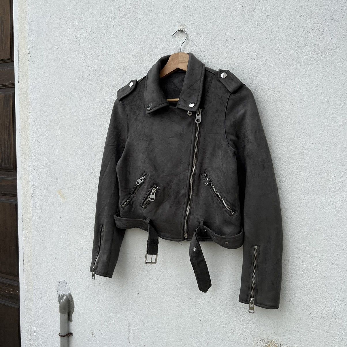 Japanese Brand PARACHUTE BIKER JACKET SOFT LEATHER DOUBLE BREAST DESIGN Size US M / EU 48-50 / 2 - 2 Thumbnail