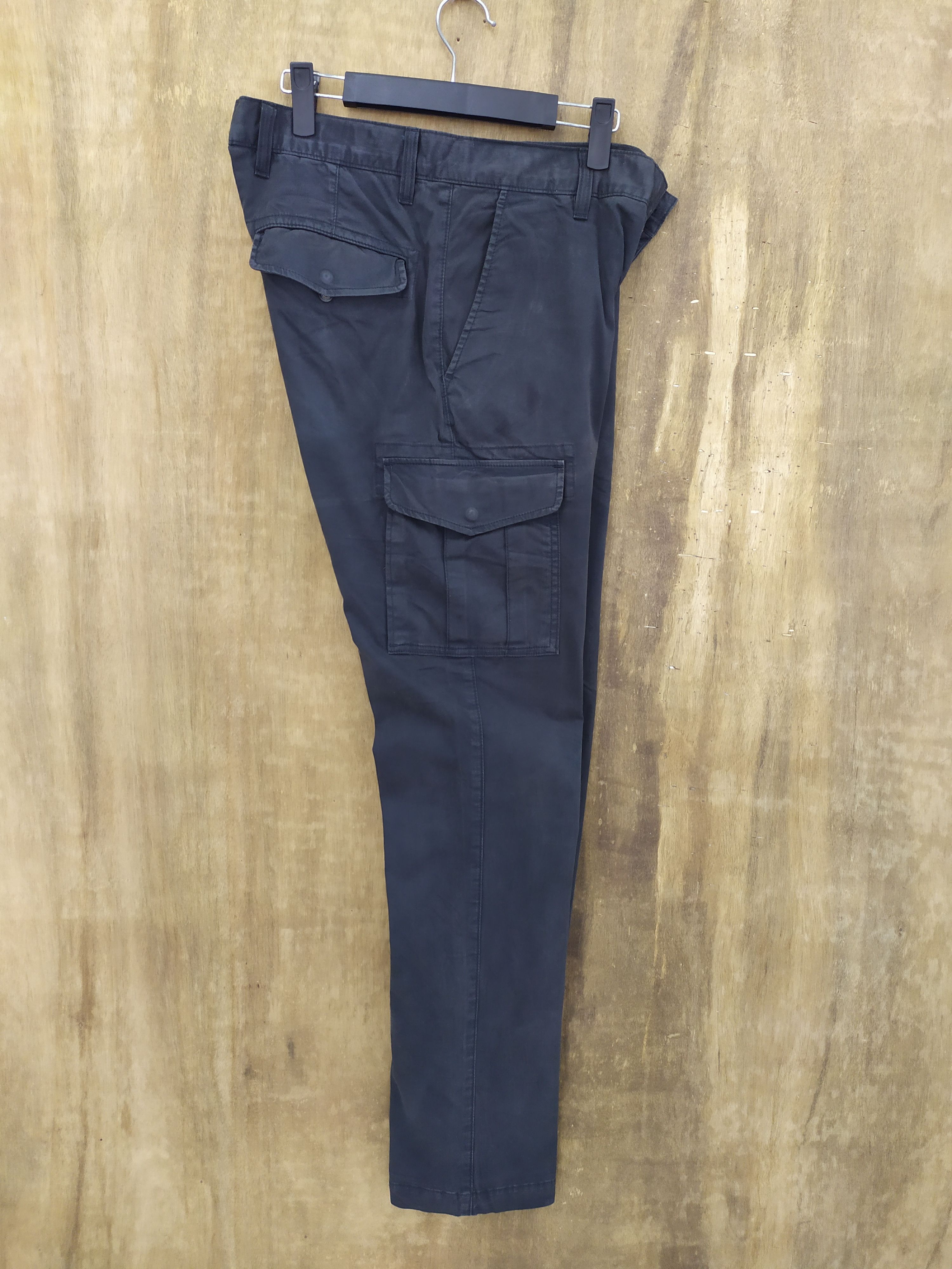 Japanese Brand JAPAN BLACK SKINNY CARGO PANTS Size US 30 / EU 46 - 12 Thumbnail