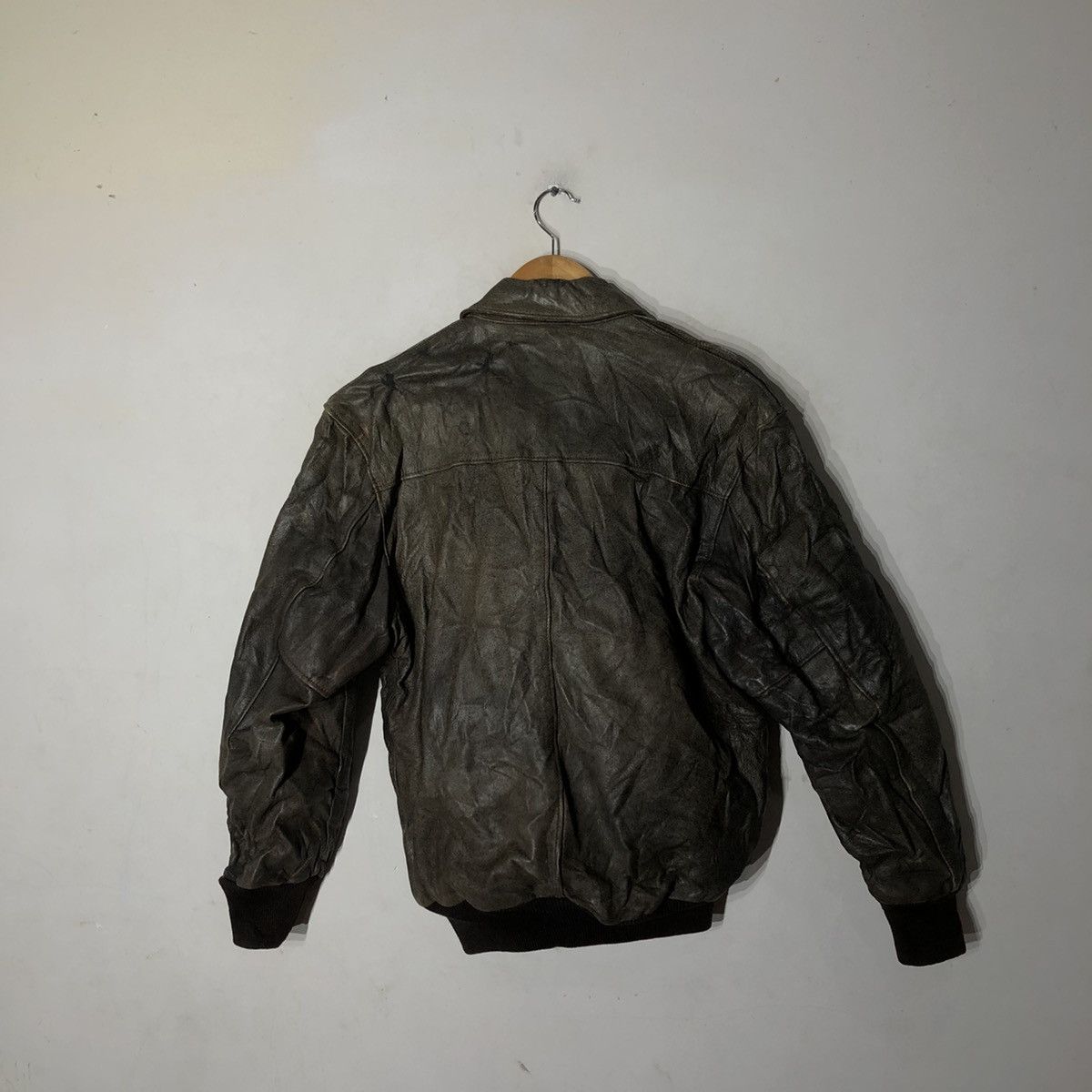 Japanese Brand VINTAGE 80's L.L.BEAN LEATHER JACKET BOMBER JACKET Size US S / EU 44-46 / 1 - 8 Thumbnail