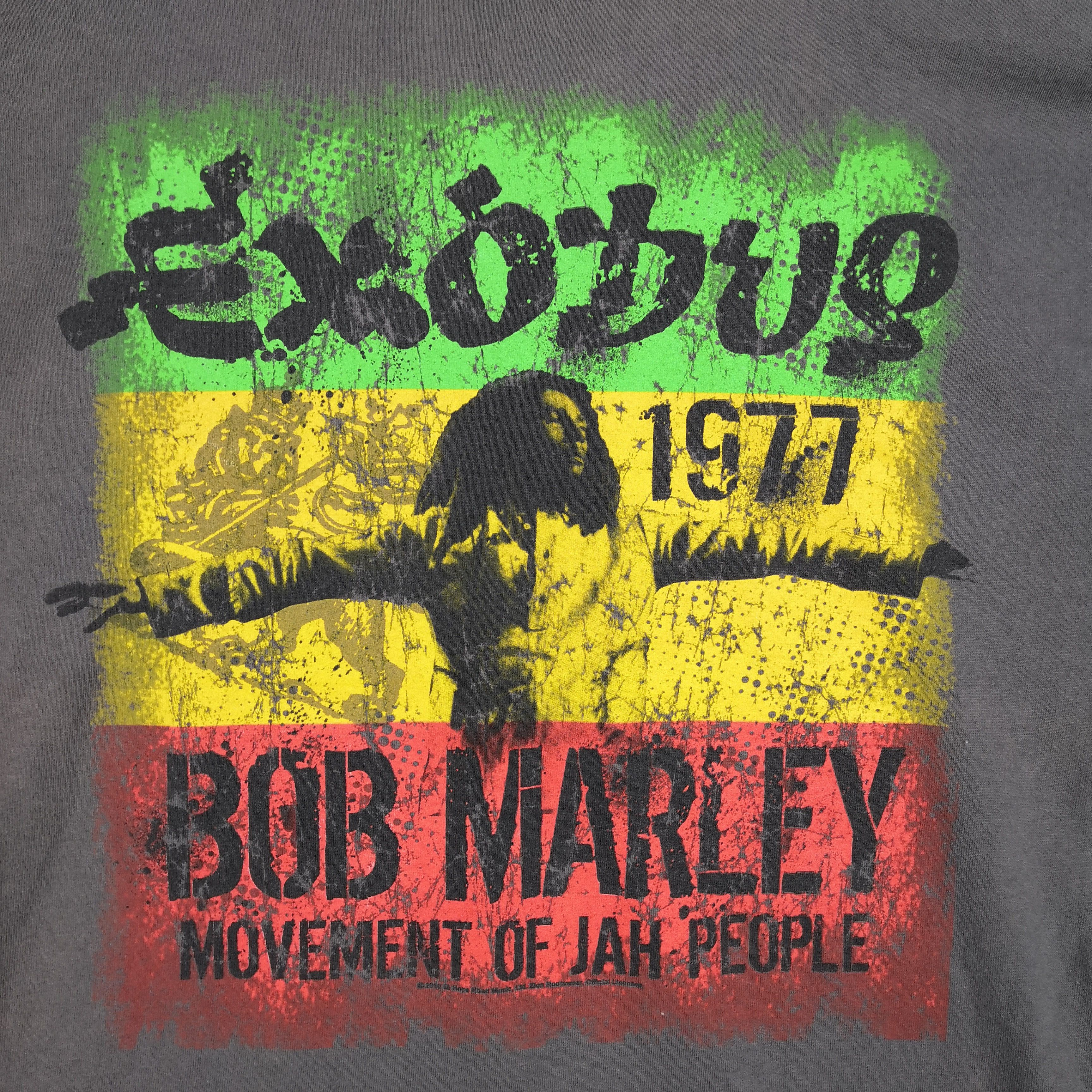 Bob Marley × Vintage Vintage Bob Marley T Shirt Jamaican Reggae Exodus Tee Size US L / EU 52-54 / 3 - 4 Thumbnail