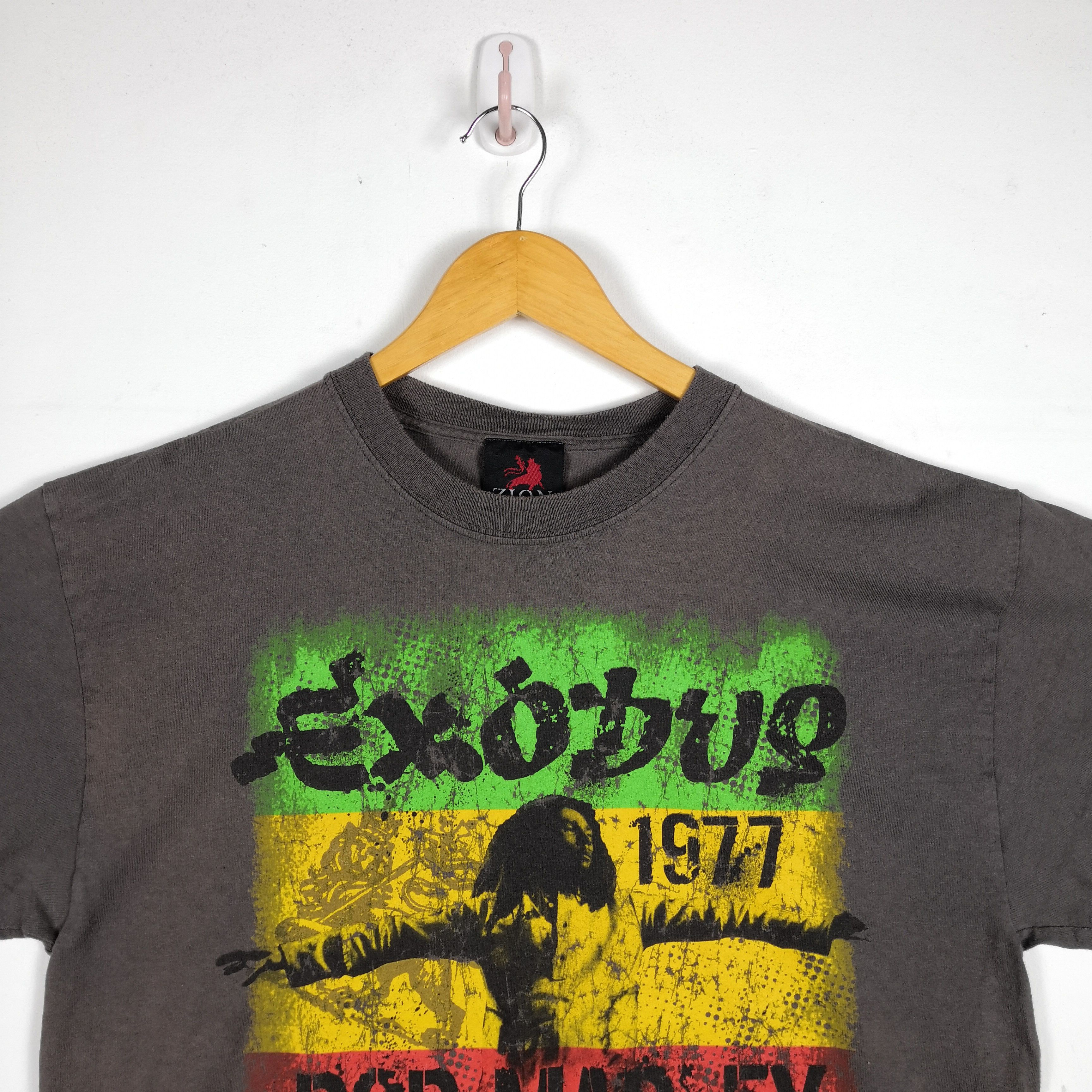 Bob Marley × Vintage Vintage Bob Marley T Shirt Jamaican Reggae Exodus Tee Size US L / EU 52-54 / 3 - 2 Thumbnail