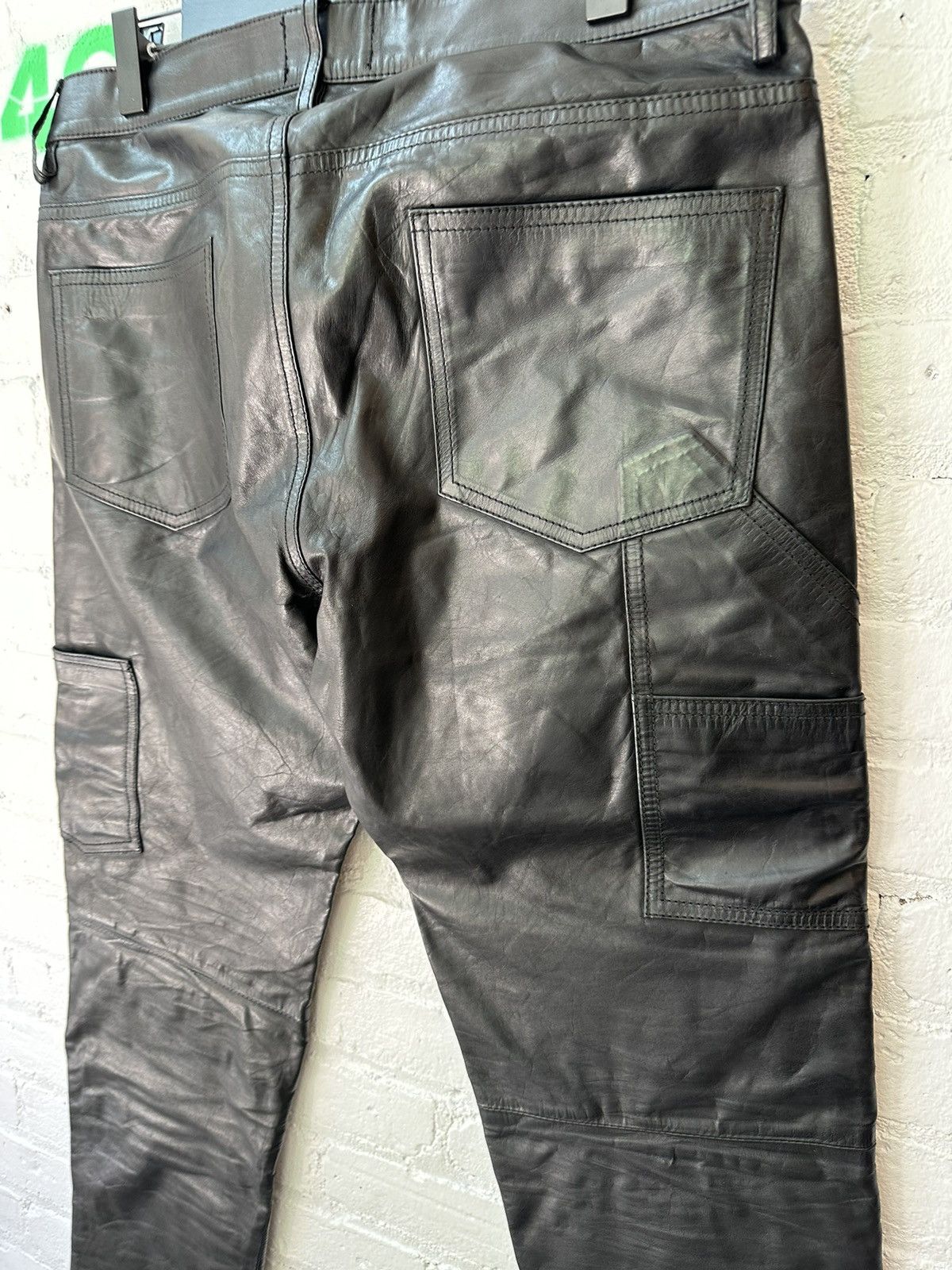 Enfants Riches Deprimes ERD LEATHER DOUBLE KNEE CARPENTER PANTS 4Gseller Size US 32 / EU 48 - 7 Thumbnail